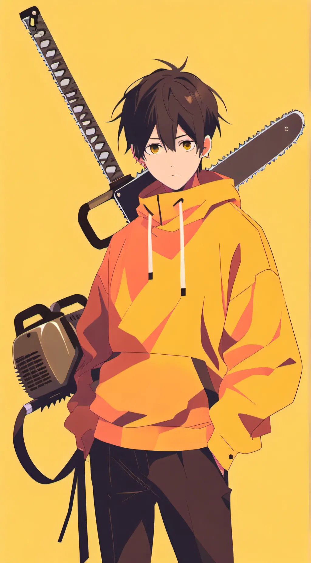 ai character: chainsaw man background