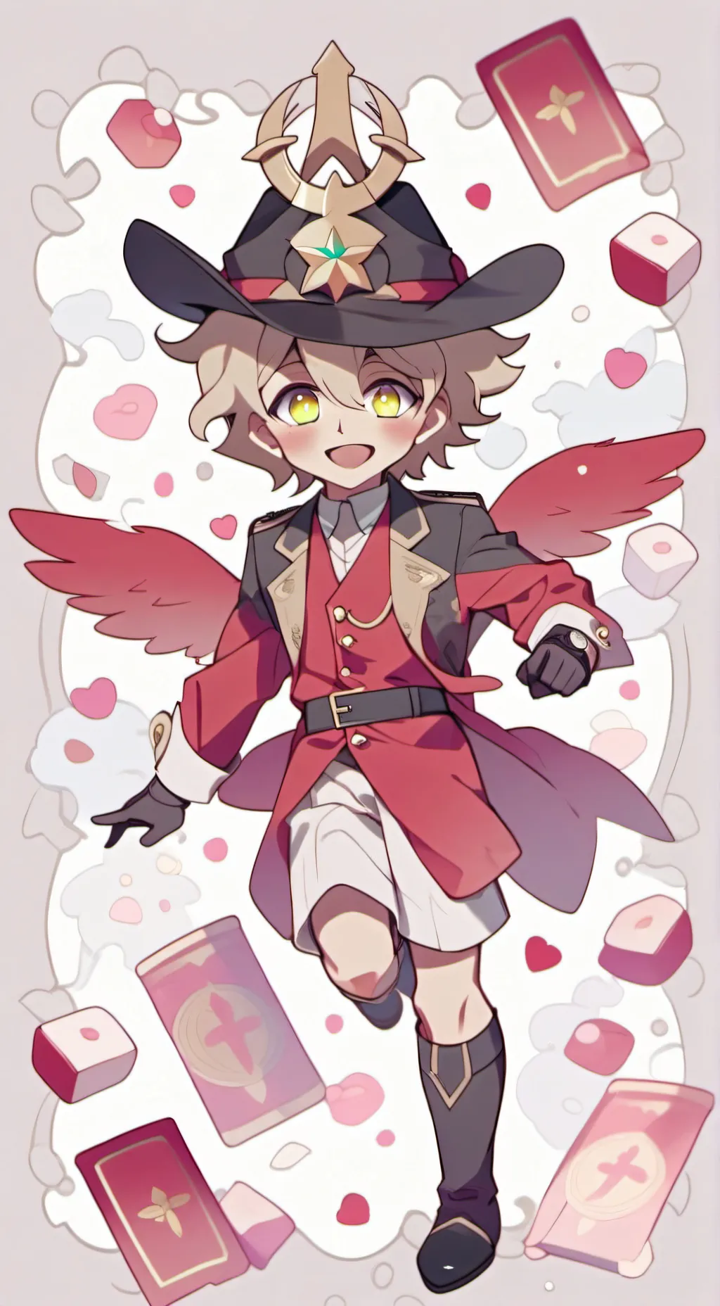 ai character: sad douma background