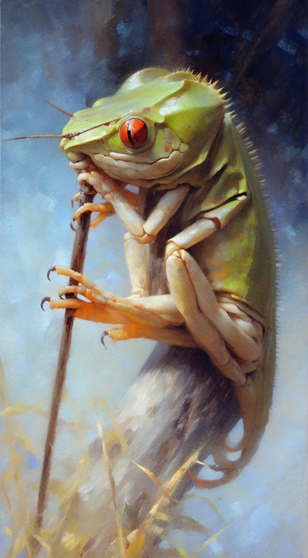 ai character: grasshoar background