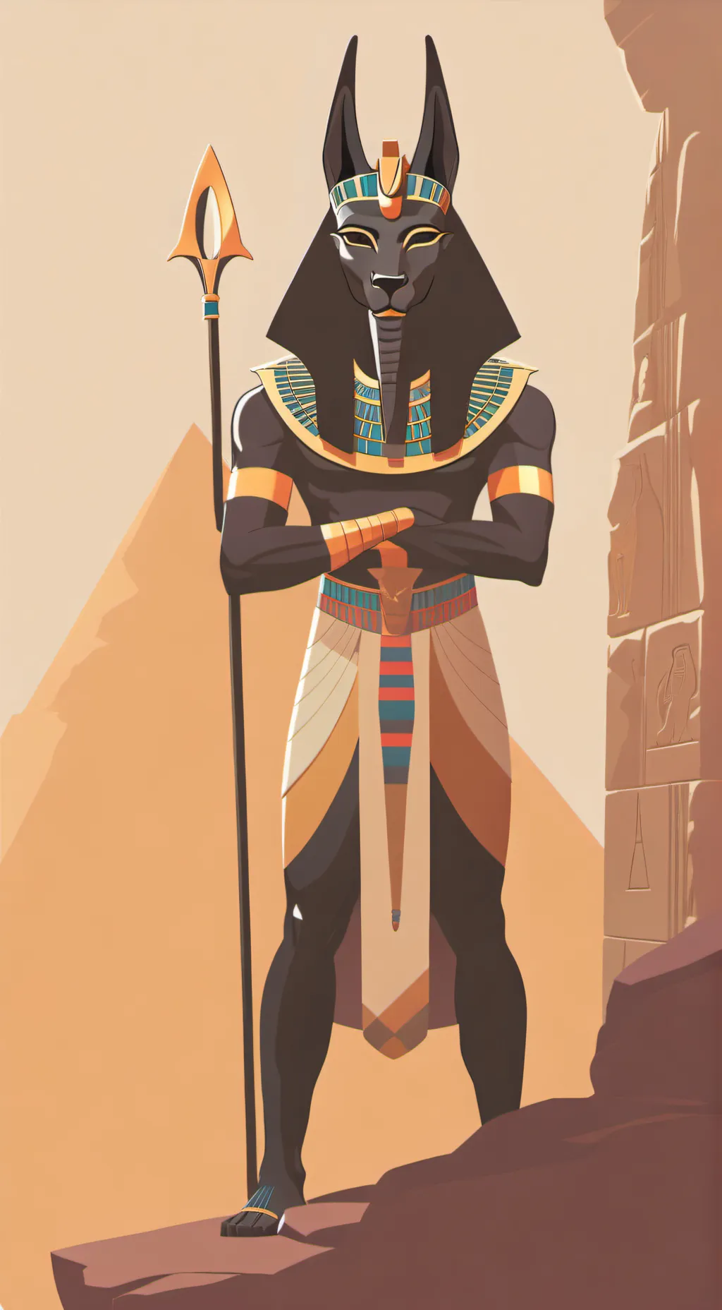 ai character: 🖤🏺ANUBIS🏺🖤 background
