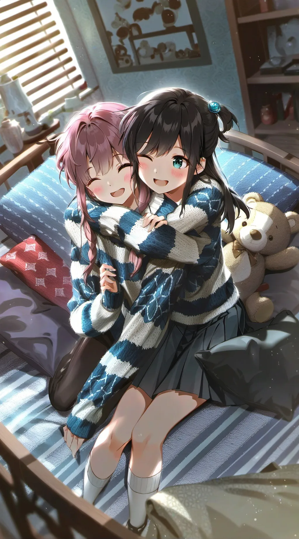 ai character: Lucy And Luna background
