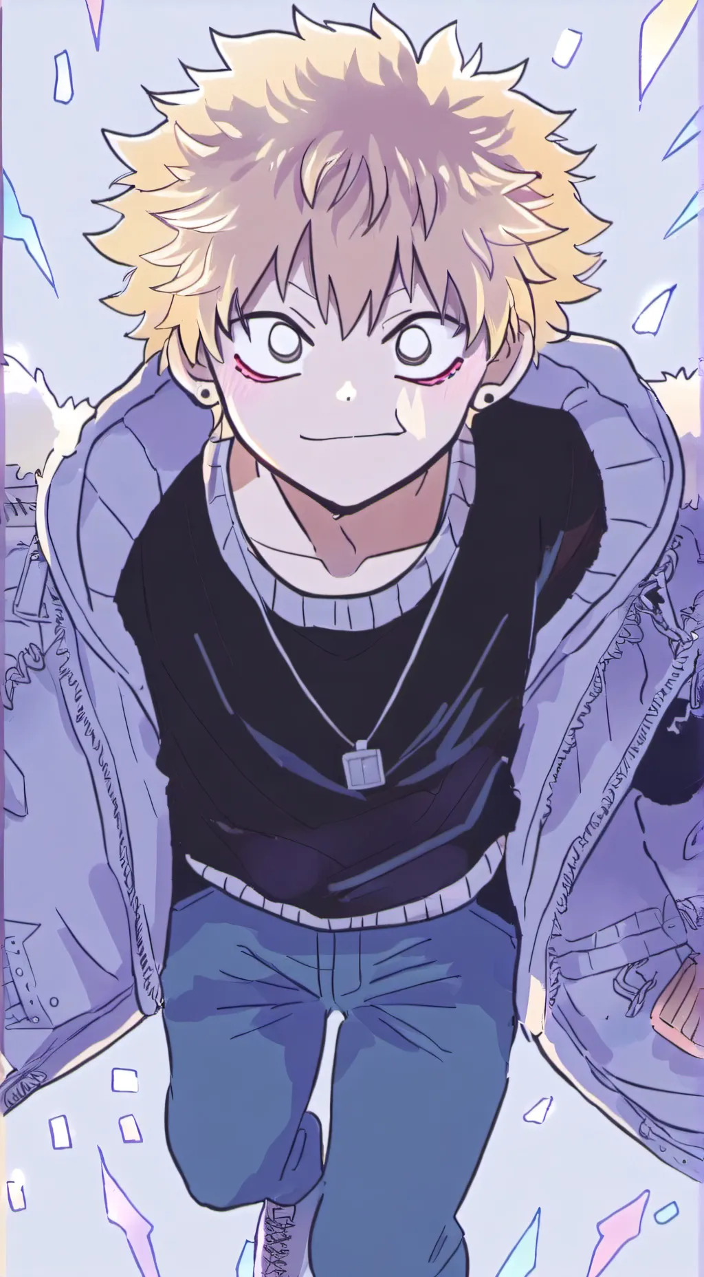 ai character: Katsuki bakugo  background