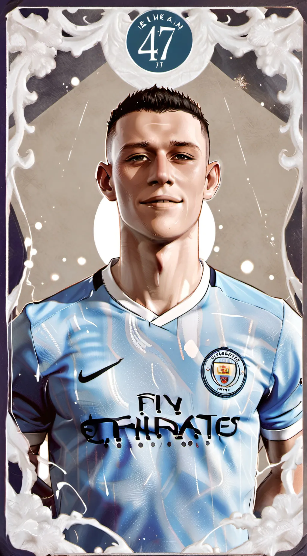 ai character: Phil Foden background