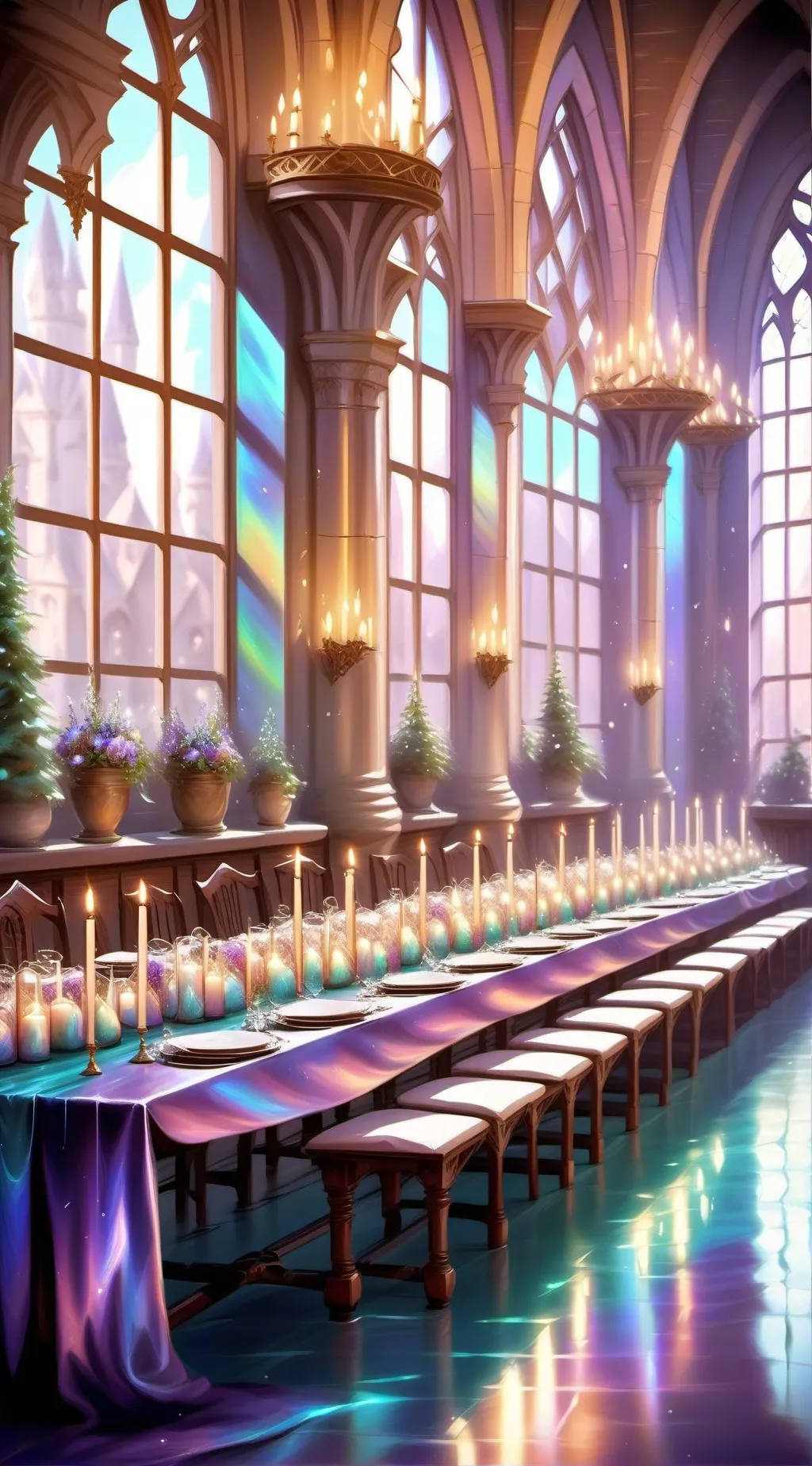 ai character: hogwarts fight  background