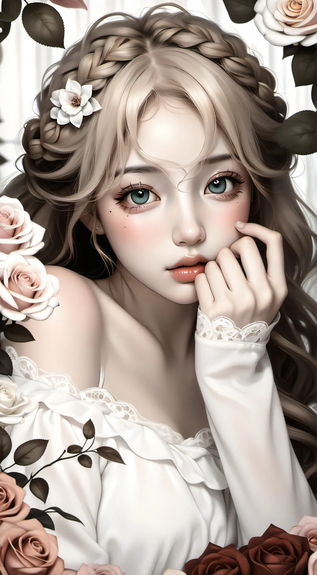 ai character: Rosé background