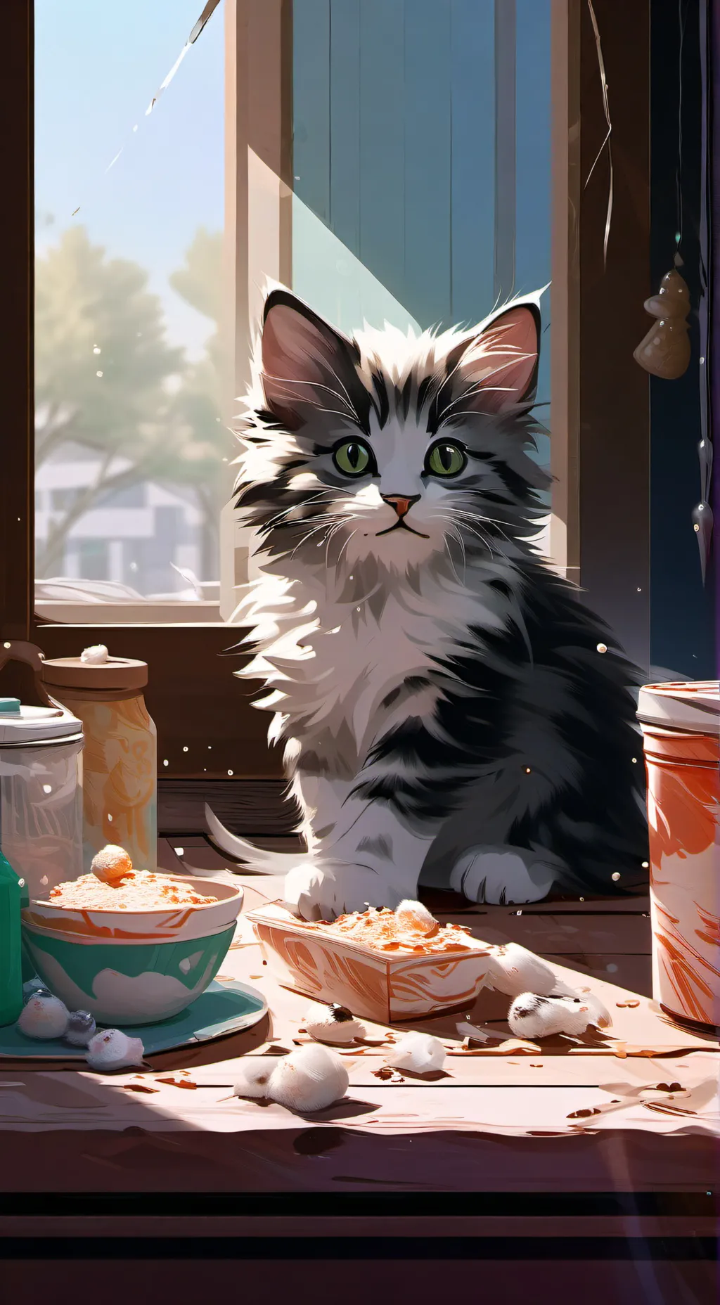 ai character: smiling critters  background