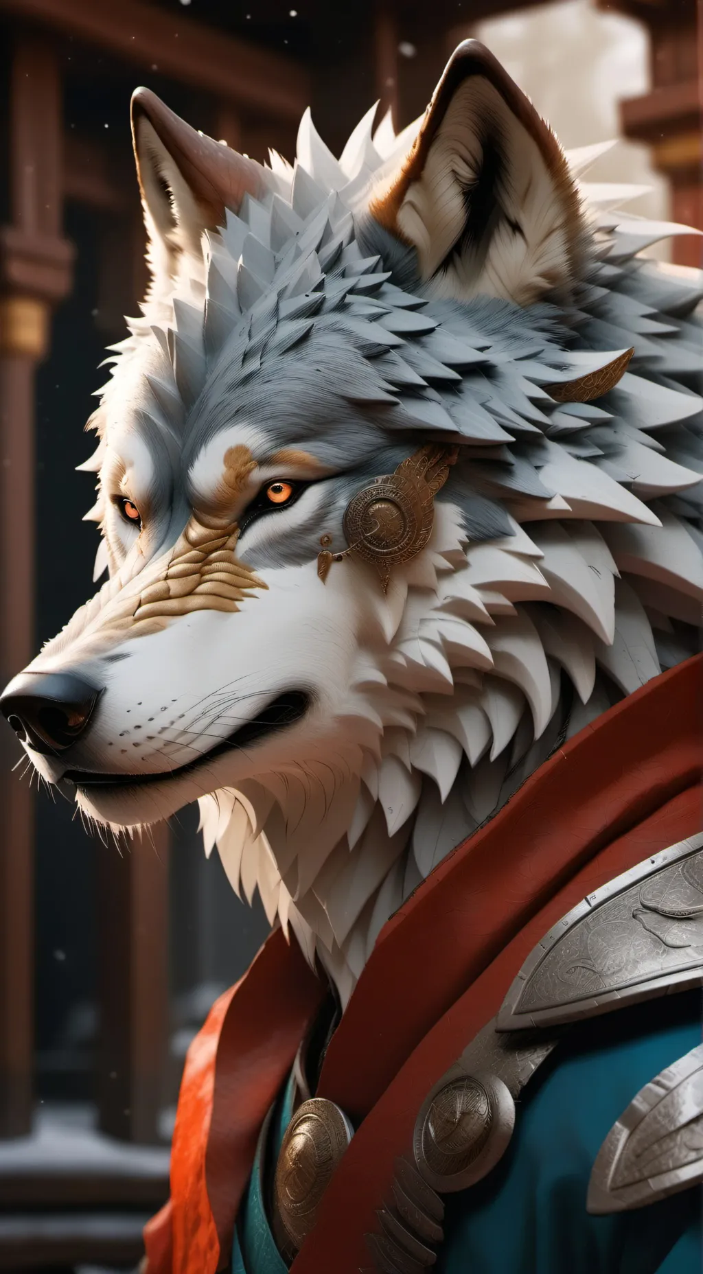 ai character: Wolf Town background