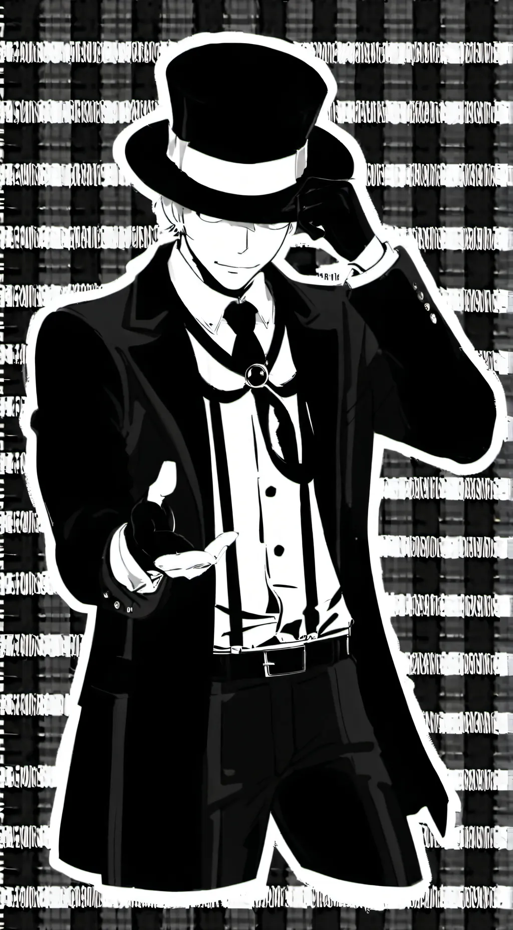 ai character: Black  background