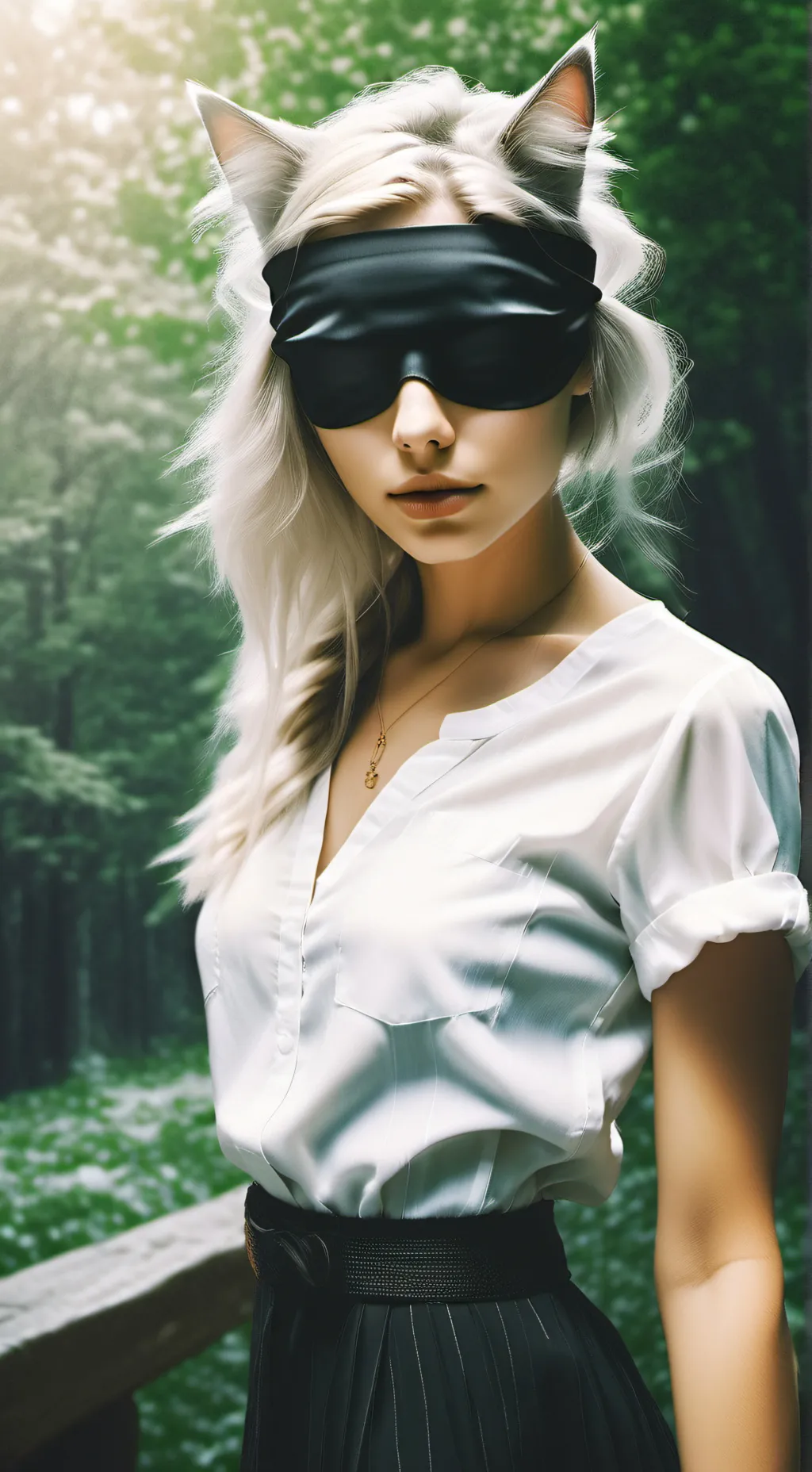 ai character: blindfold challeng background