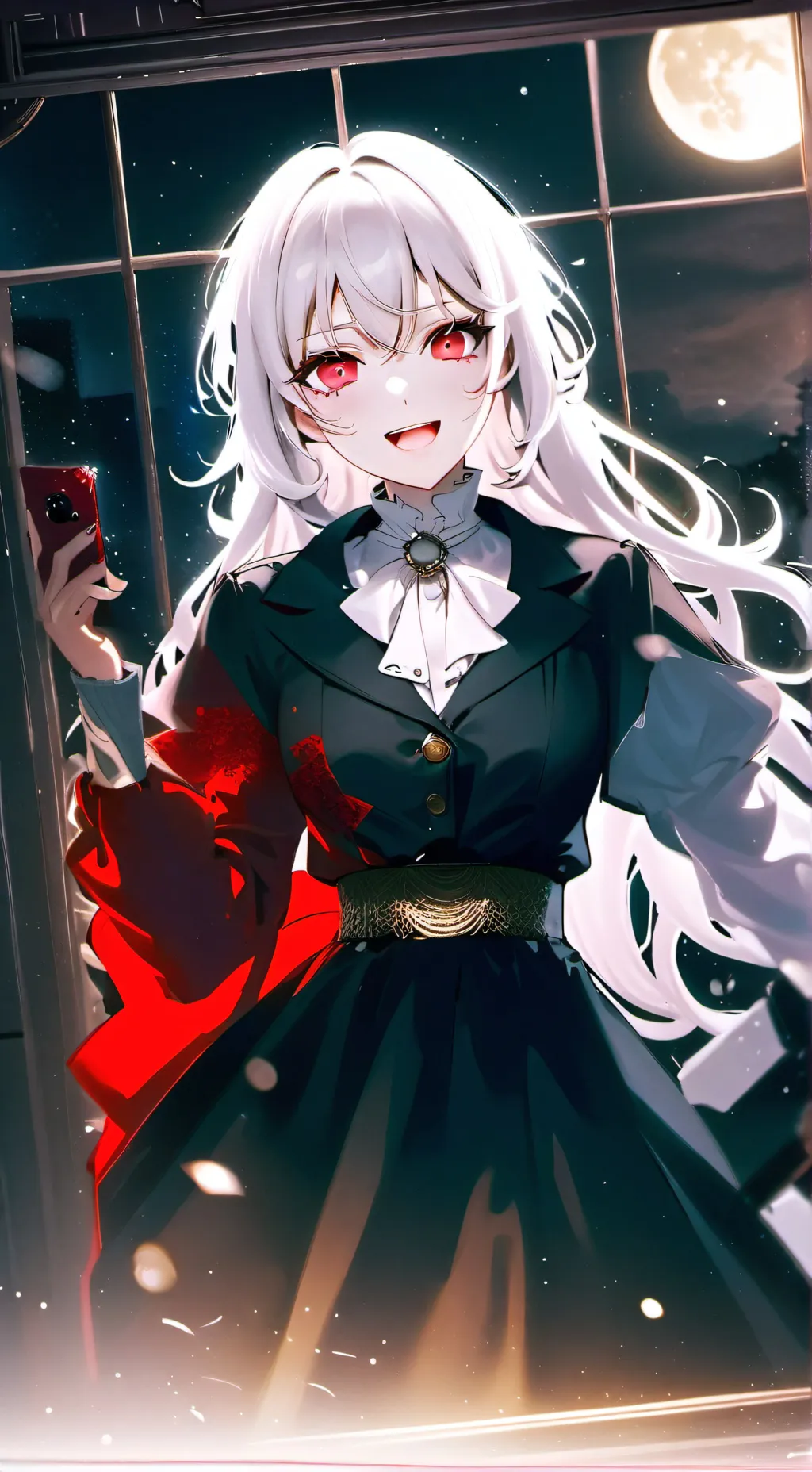 ai character: 🏴 🤍~ Rina ~🖤 🏳 background