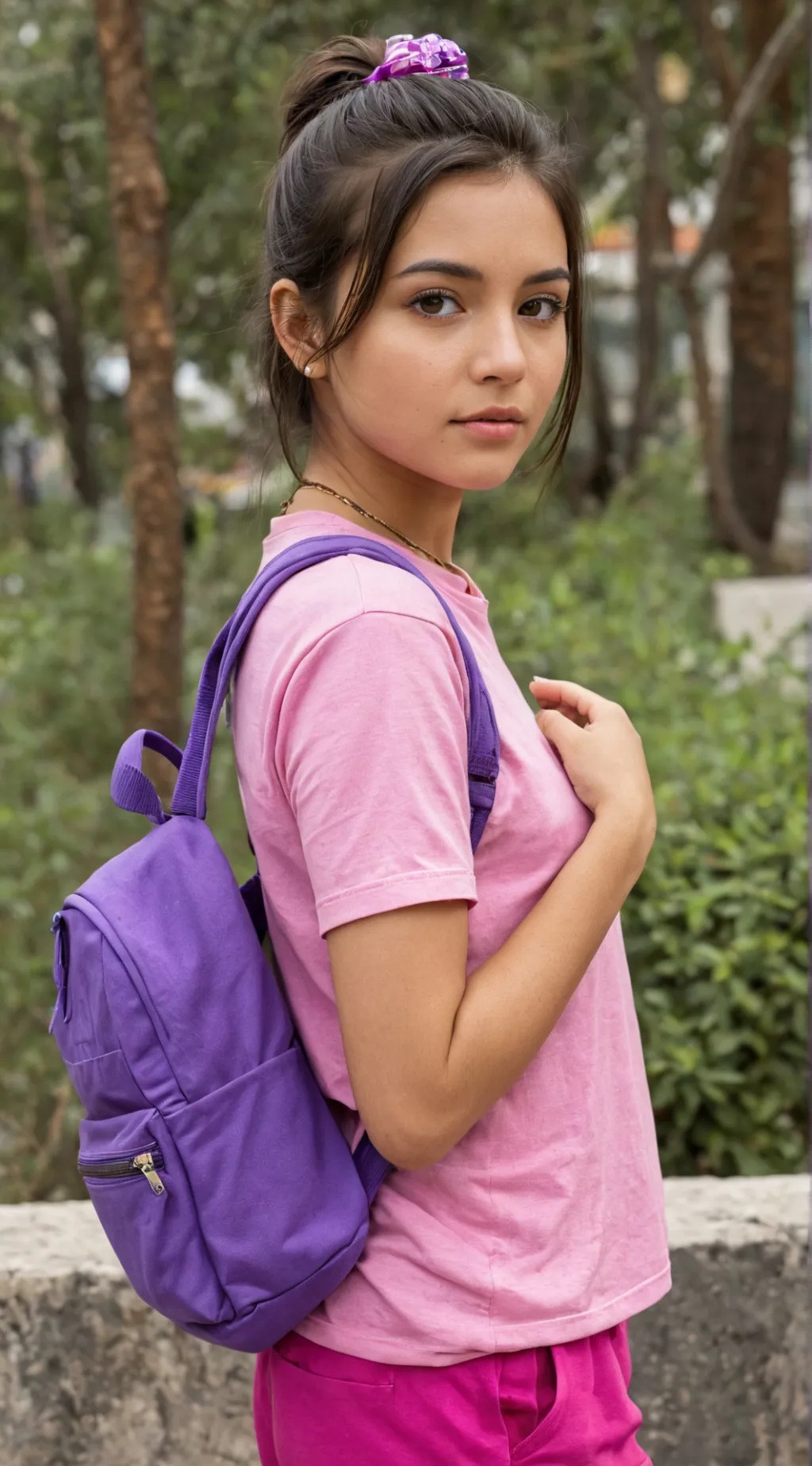 ai character: dora la explorador background