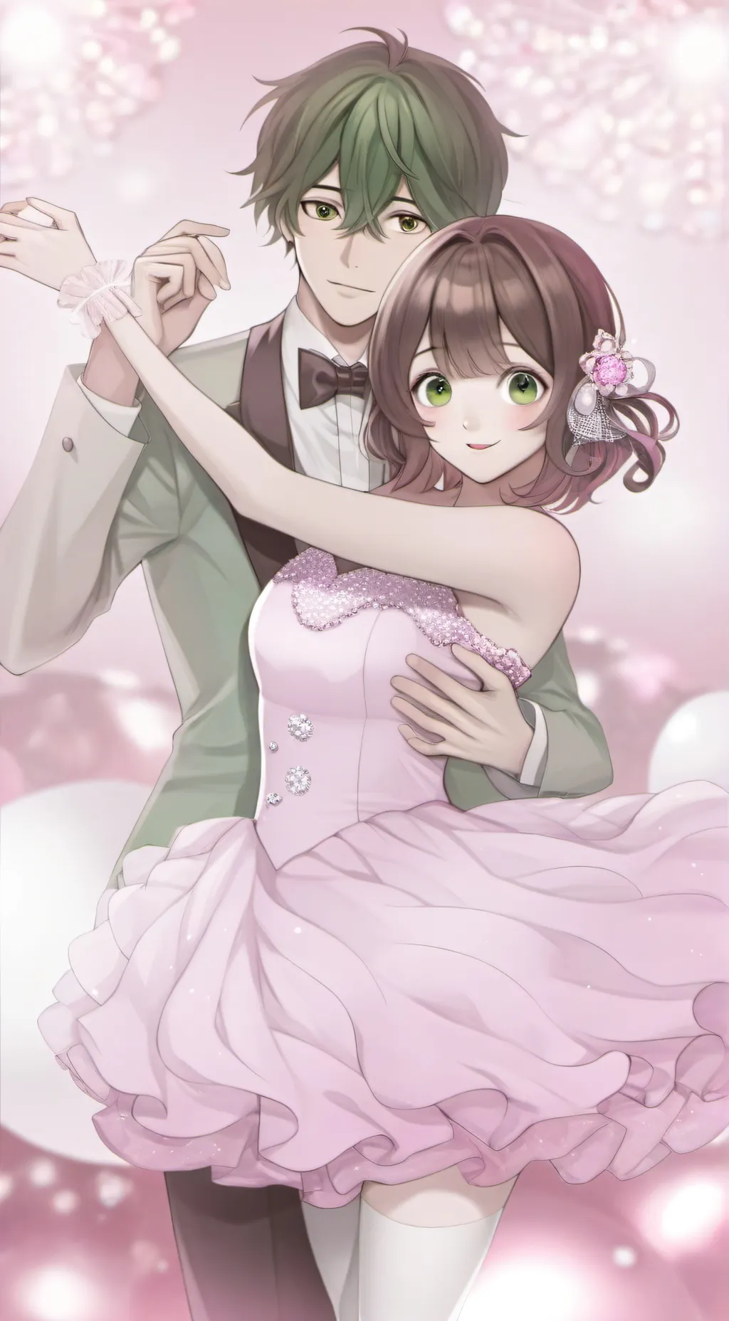 ai character: MHA prom  background