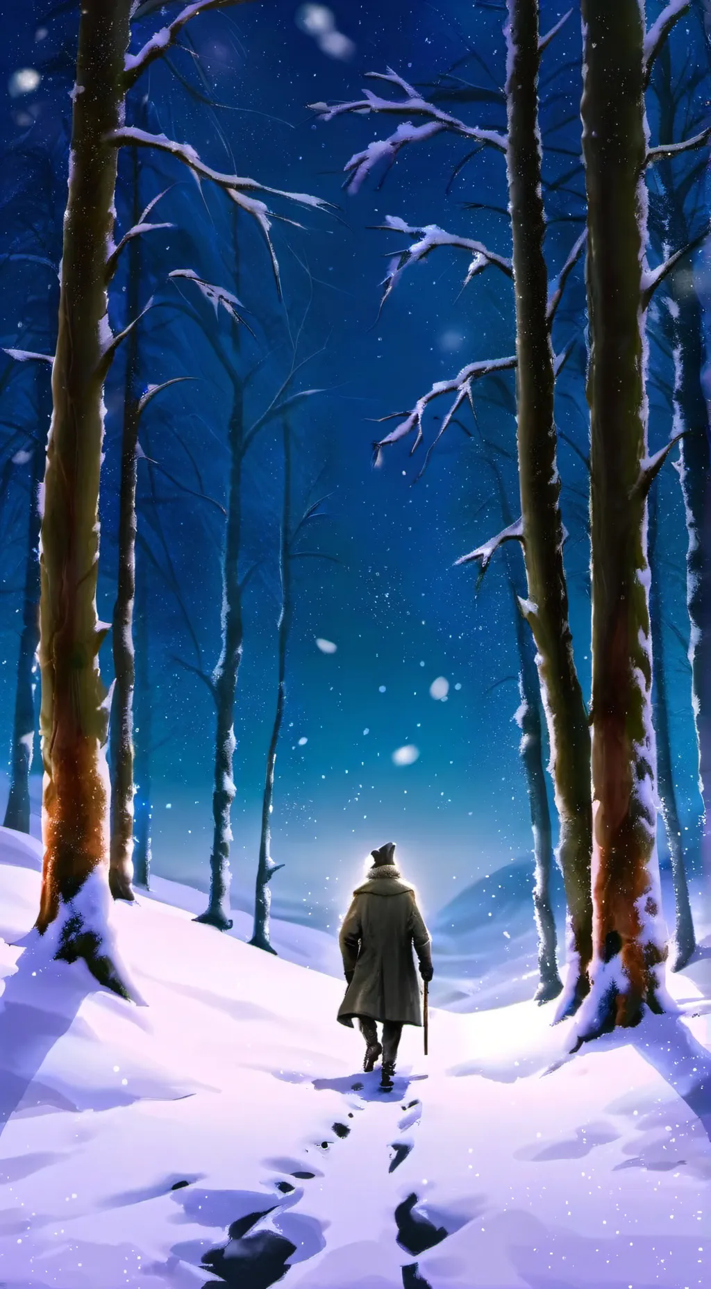 ai character: Snow storm ⛄ HH🌨️ background