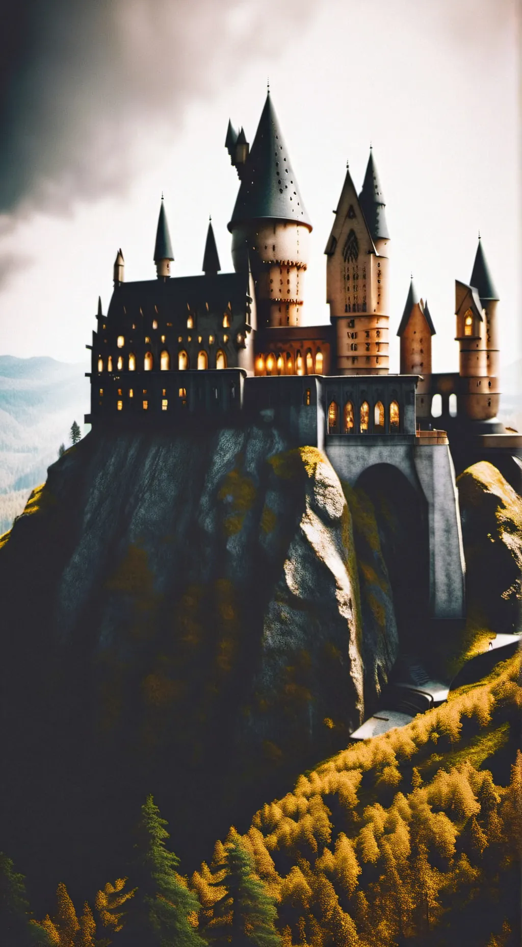 ai character: Hogwarts  background