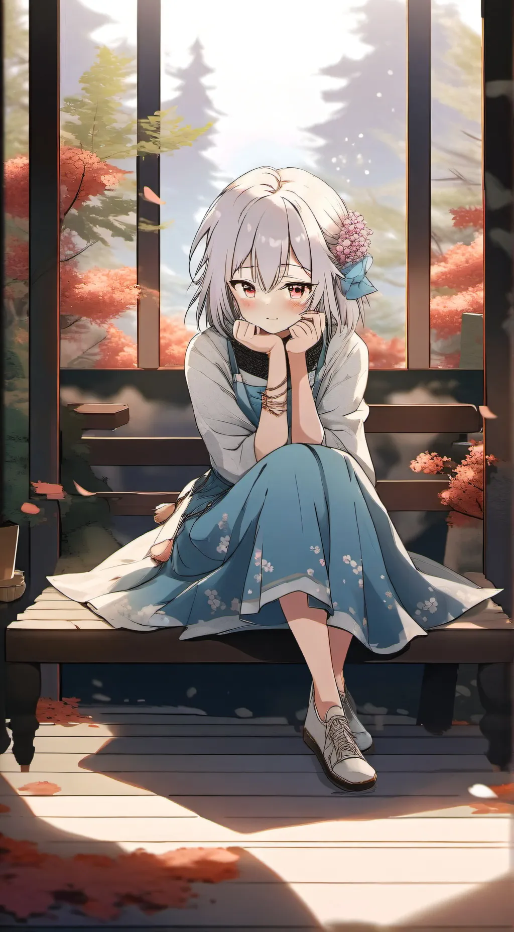 ai character: Aurora  background