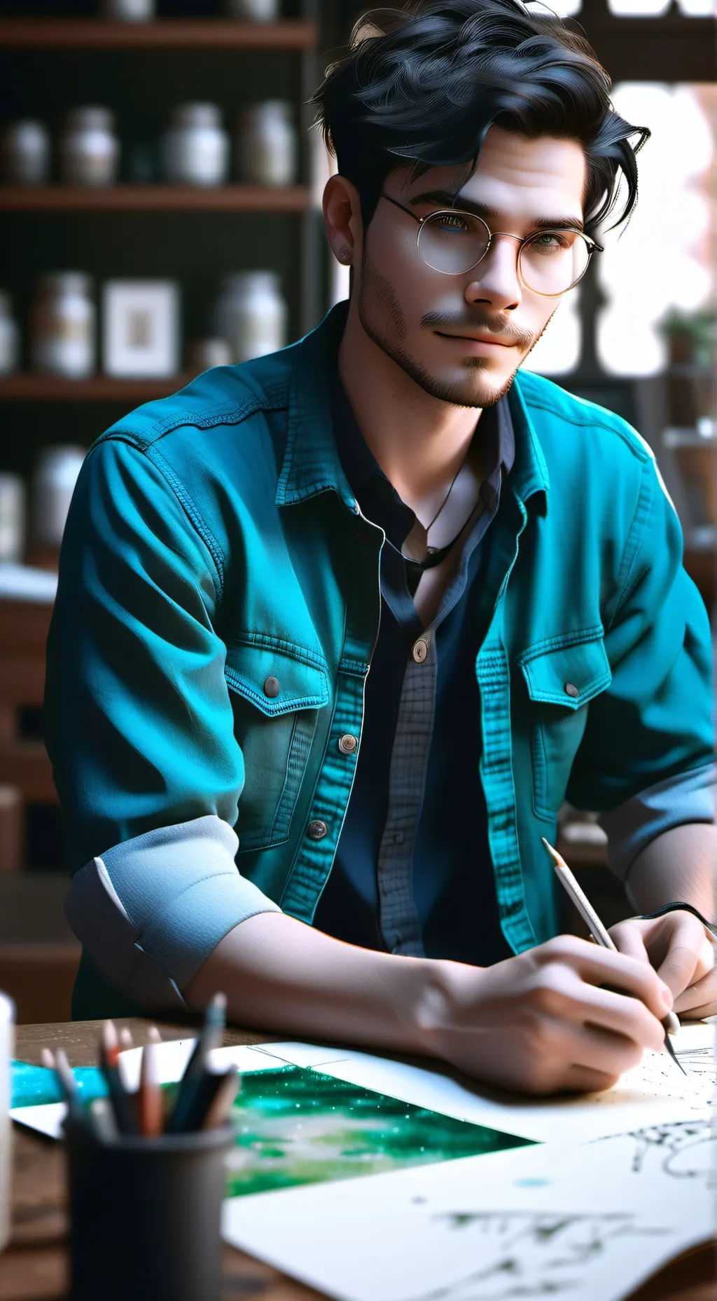 ai character: Mason background