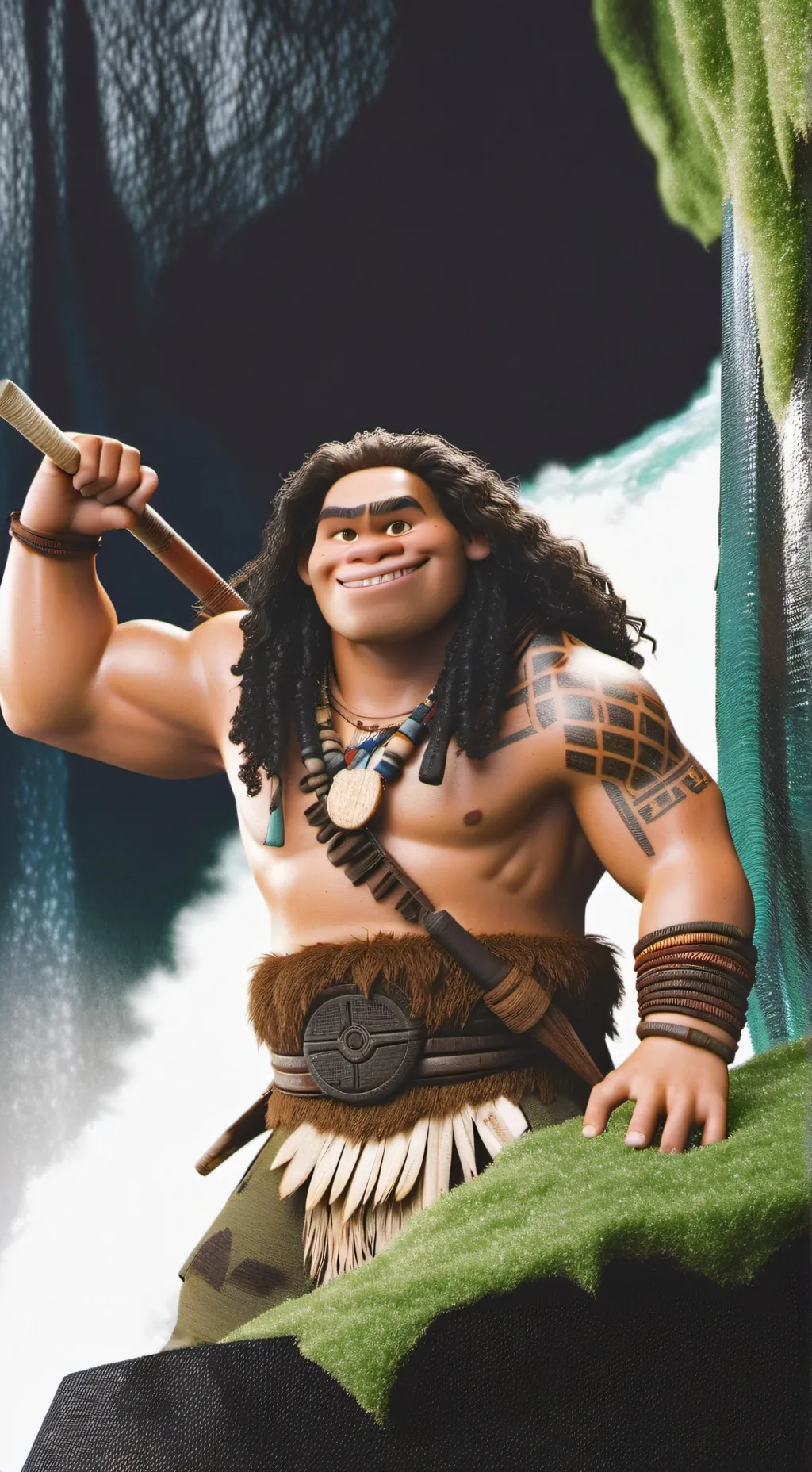 ai character: Maui moana 2 background