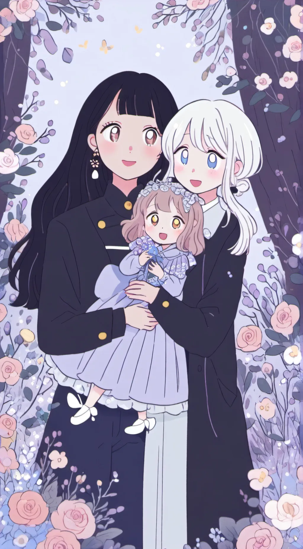 ai character: a nice couple  background