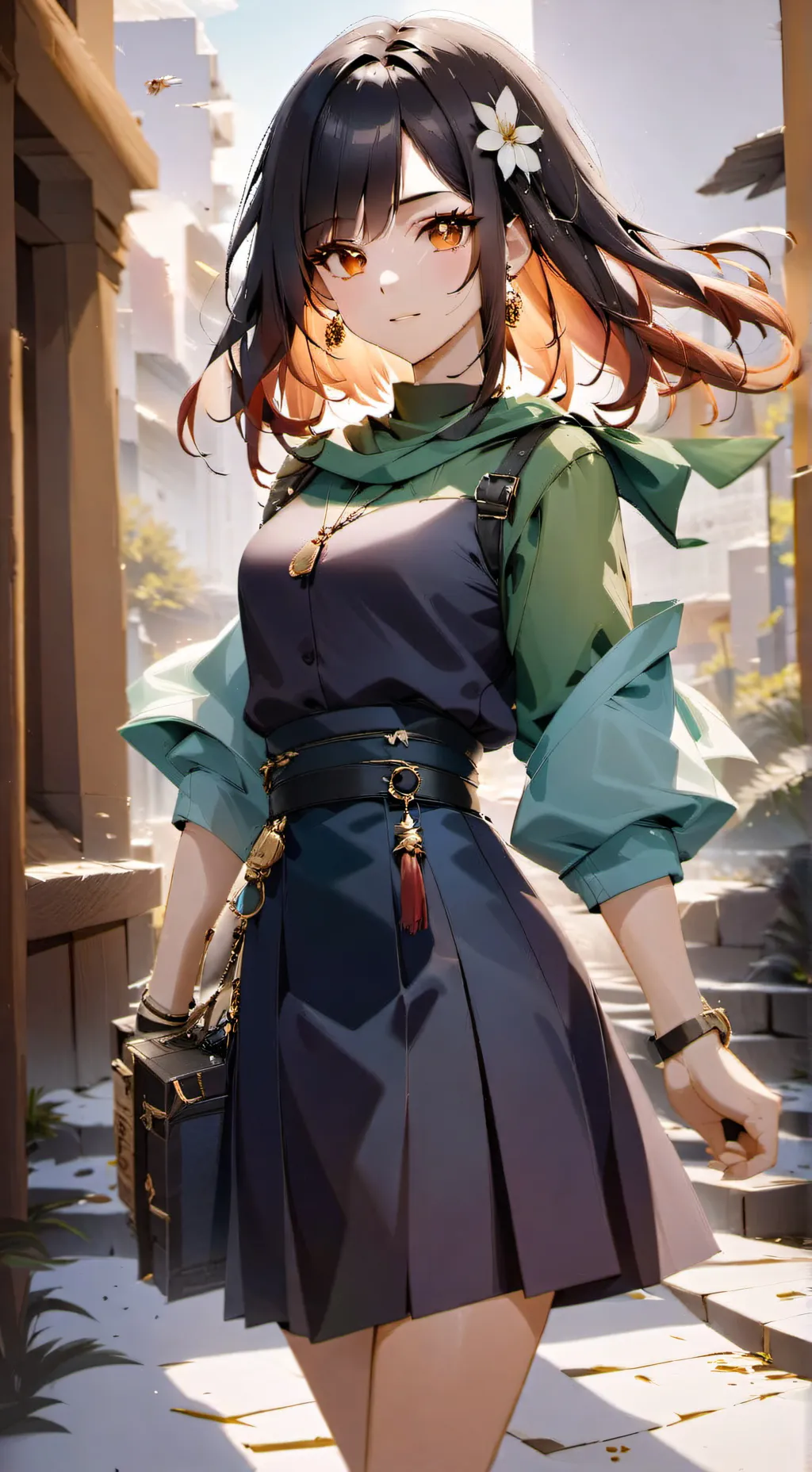ai character: mili❤️🫰🏻 background