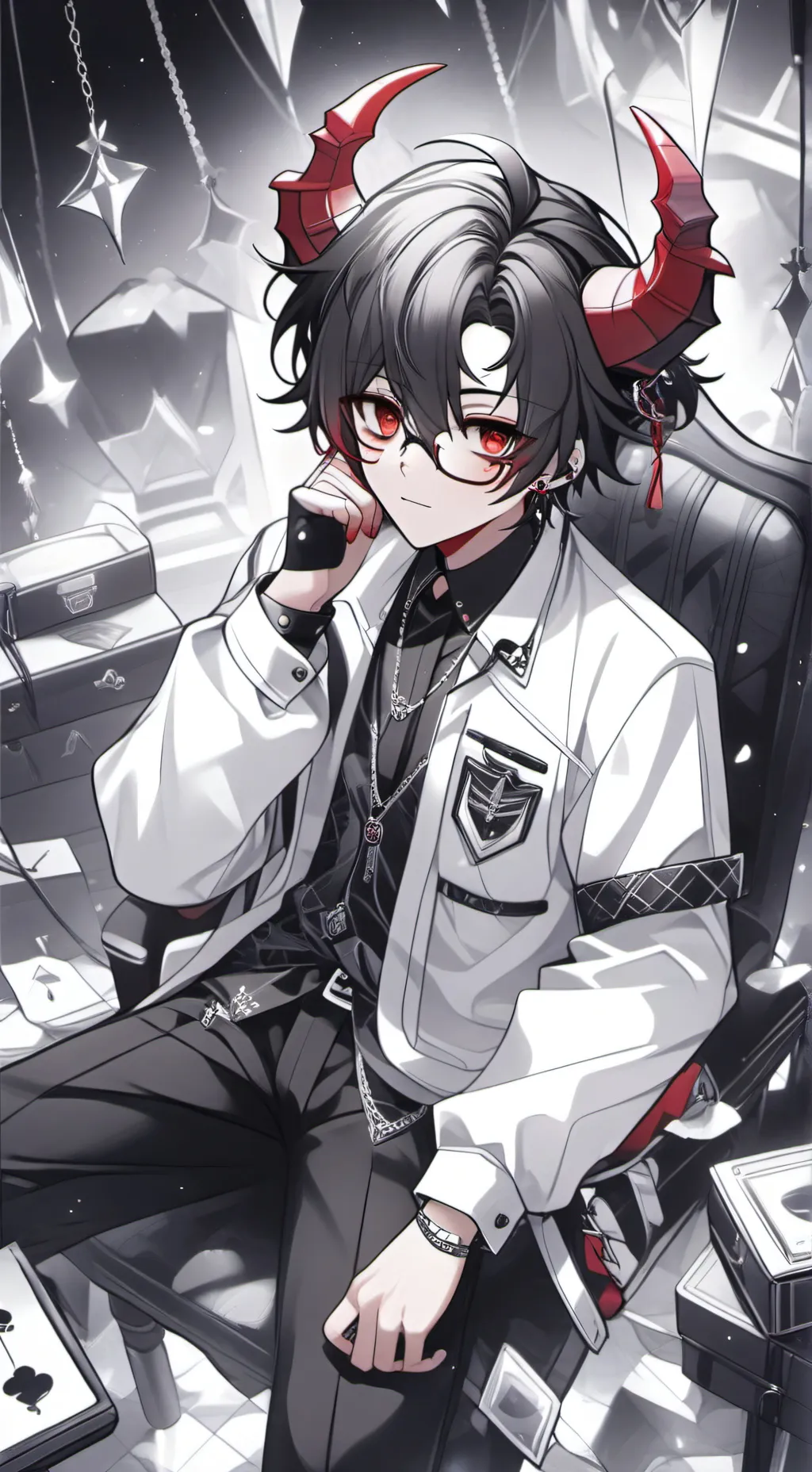 ai character: Xee  background