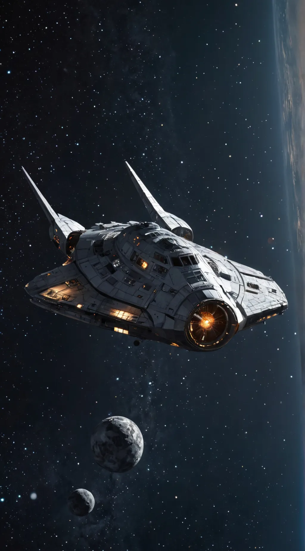 ai character: space  background