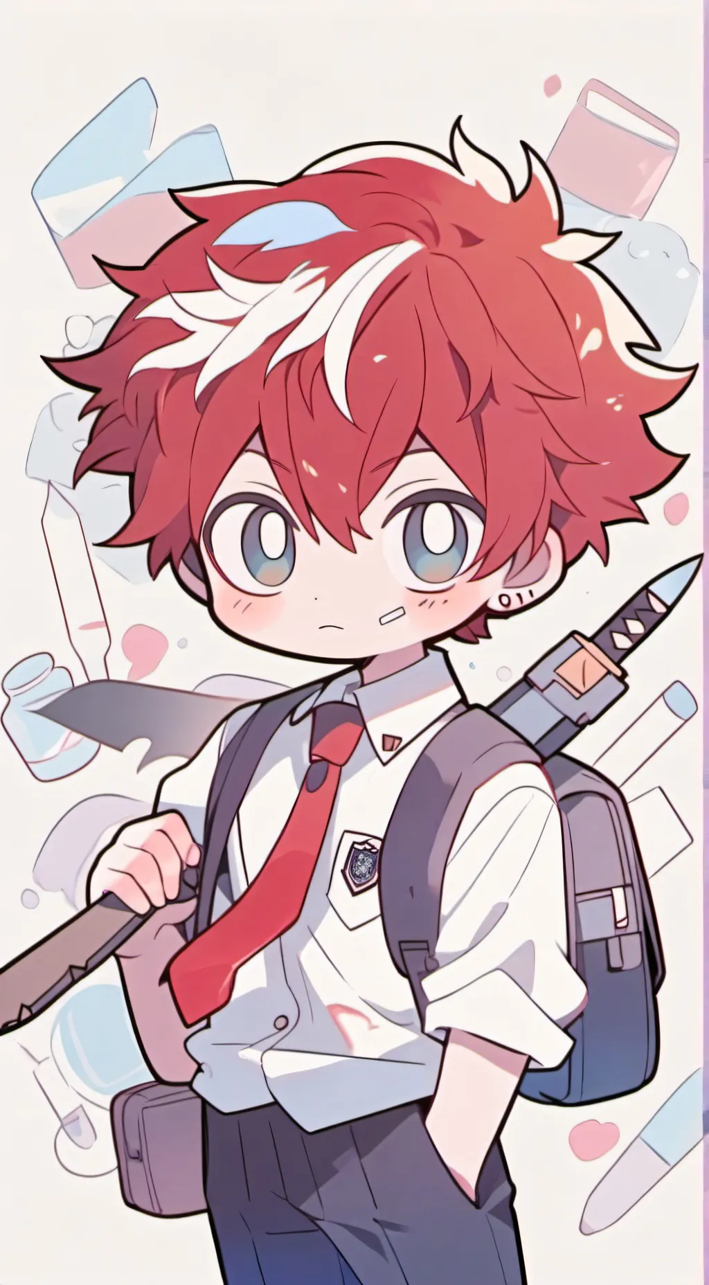 ai character: Todoroki  background