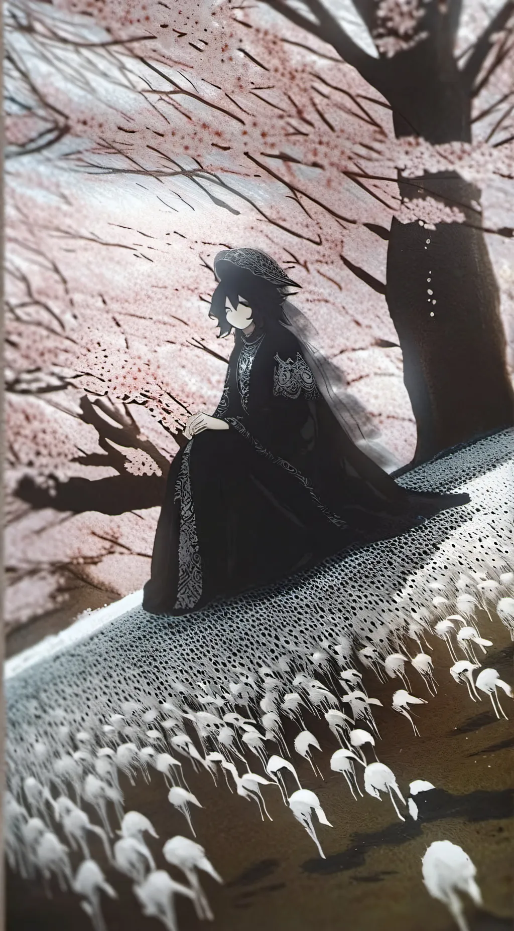 ai character: Miss circle  background