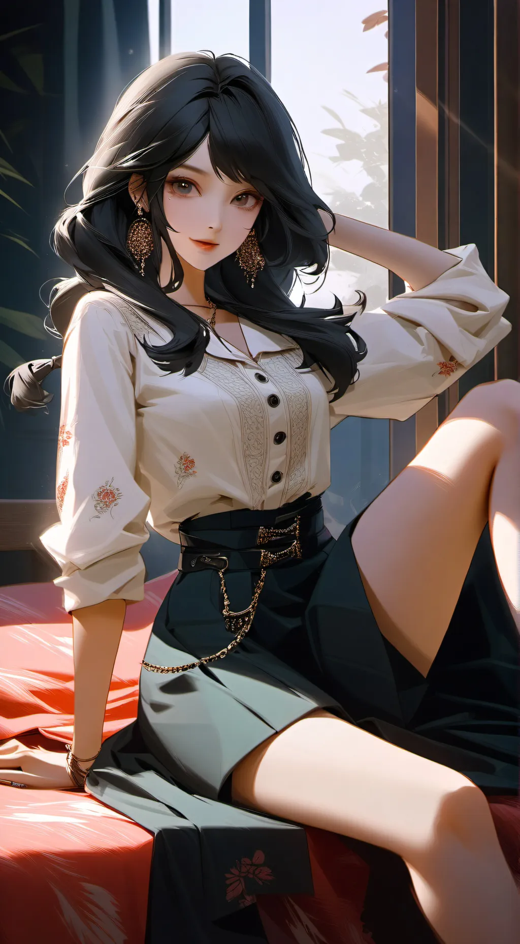 ai character: Christine  background