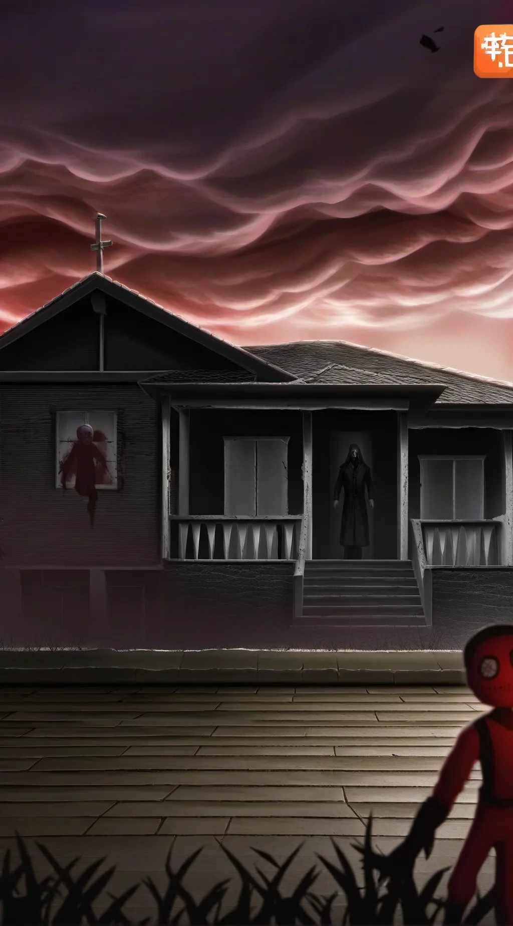 ai character: Sprunki (HORROR) background