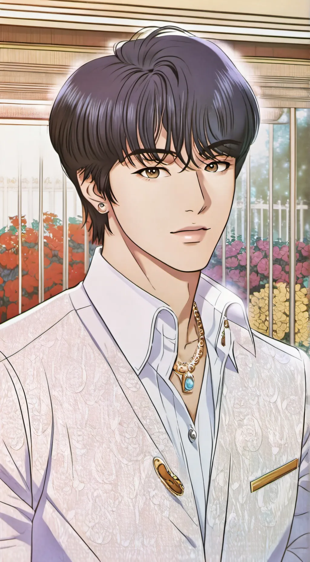 ai character: Suga  background