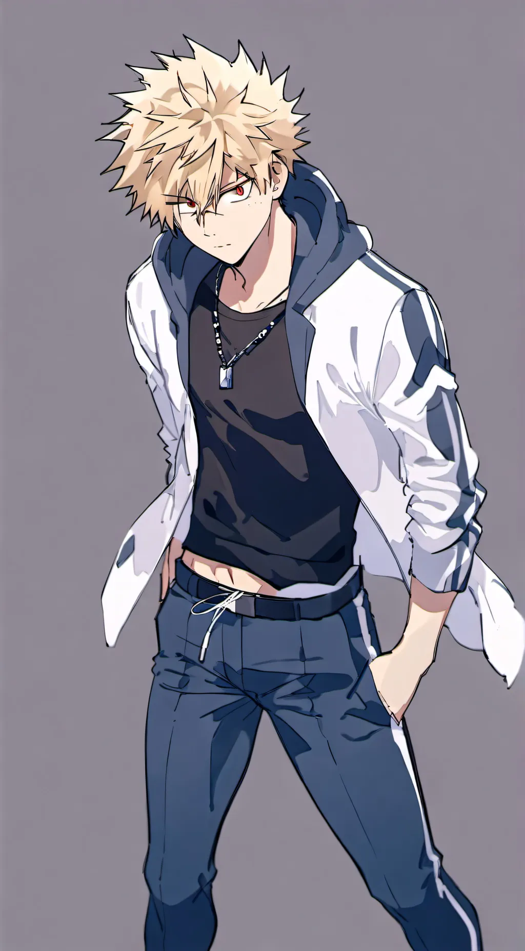 ai character: Katsuki Bakugo  background