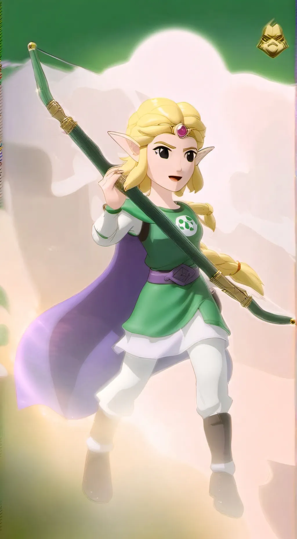 ai character: Süße Zelda background