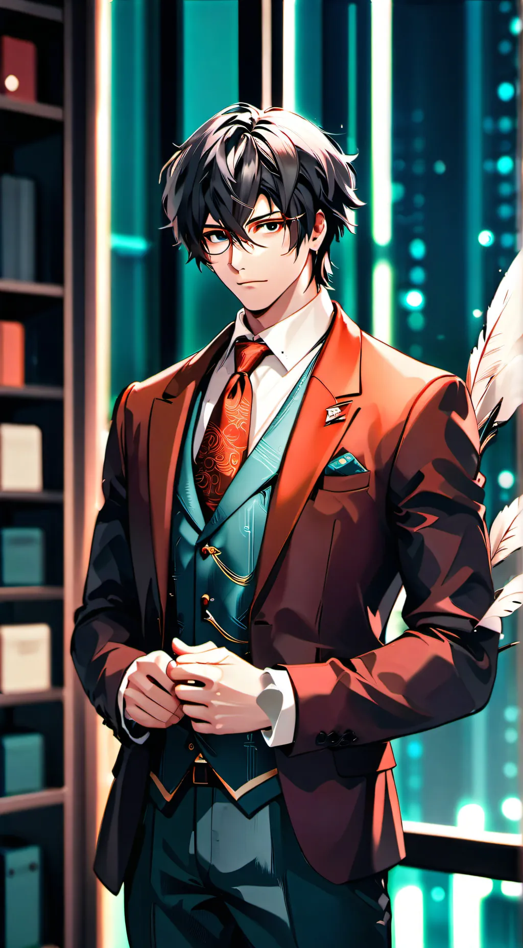 ai character: Lucius  background