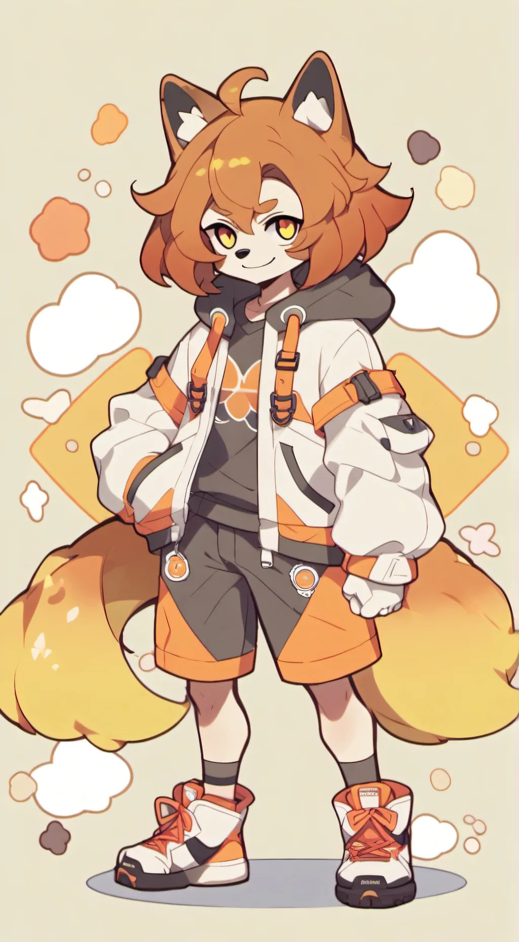 ai character: Dogday  background