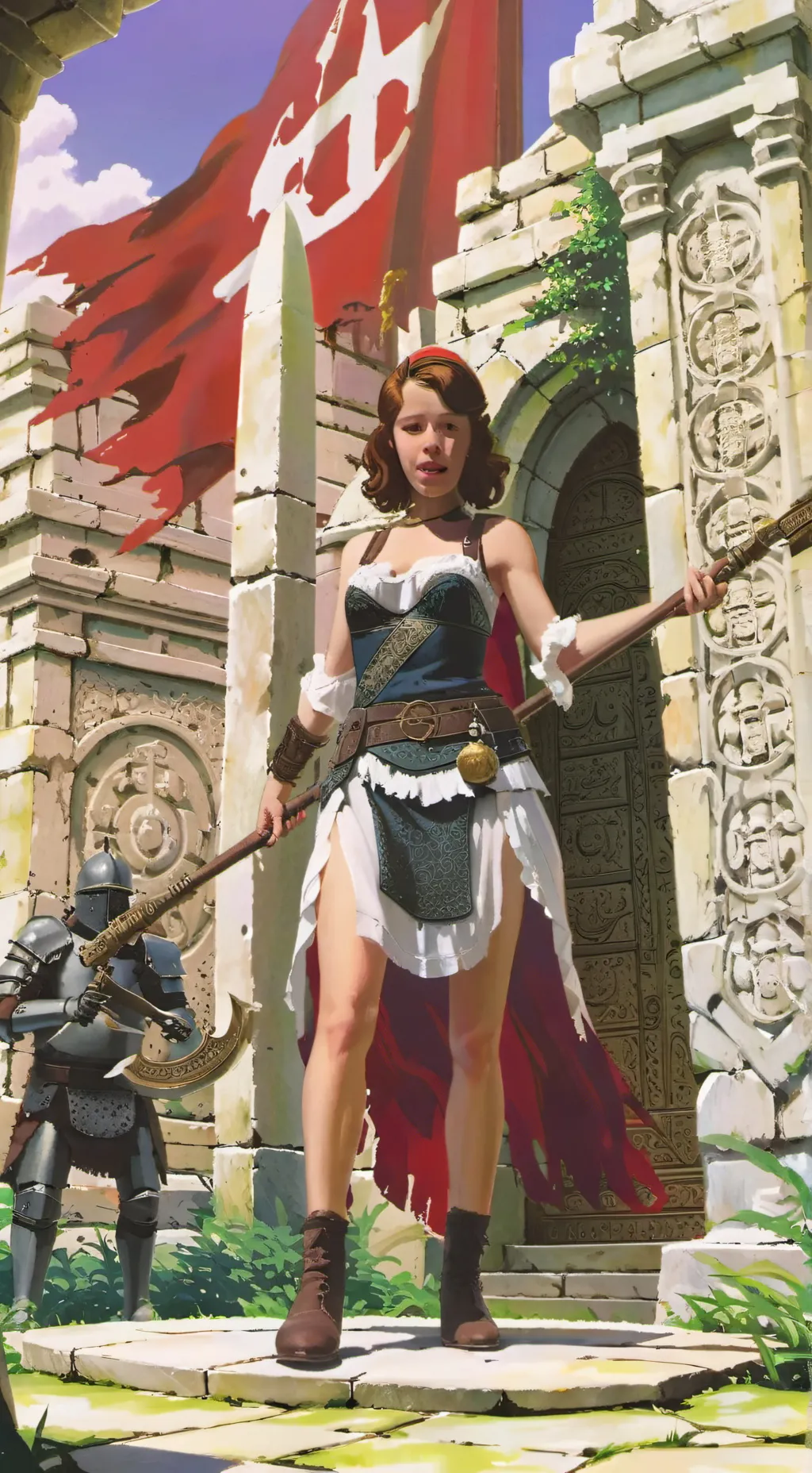 ai character: lady megan. background
