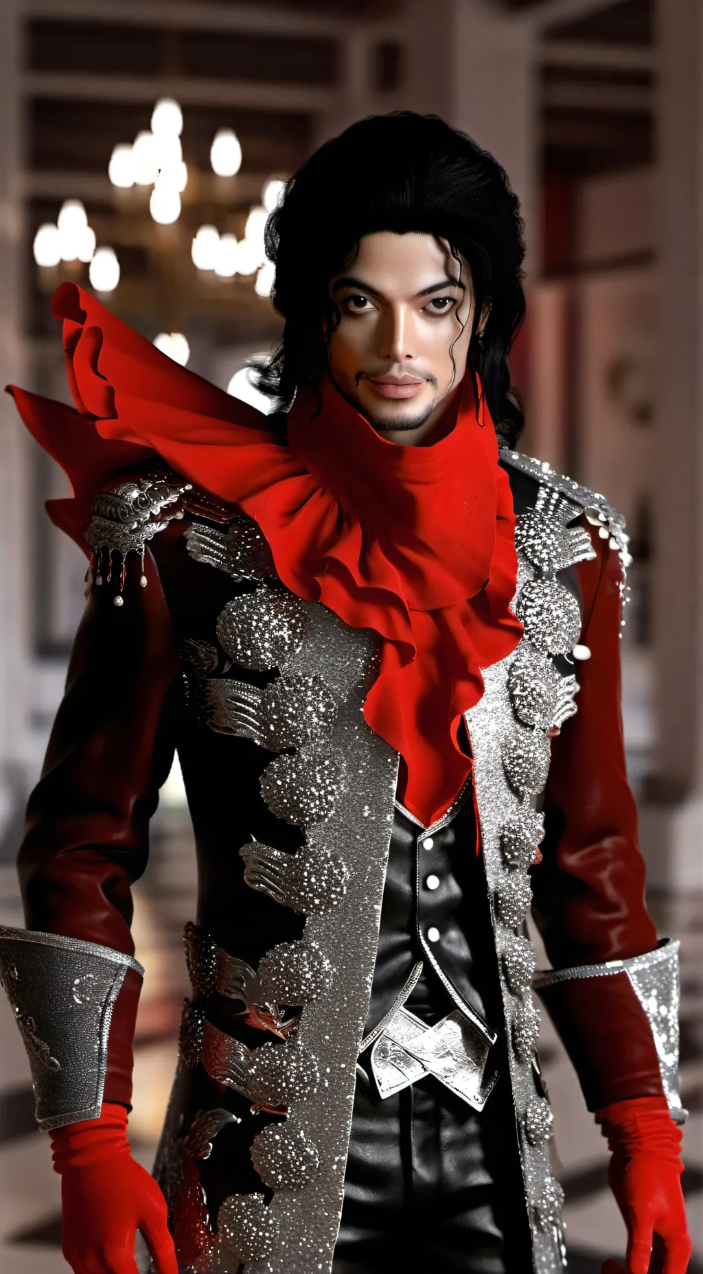 ai character: Michael Jackson  background