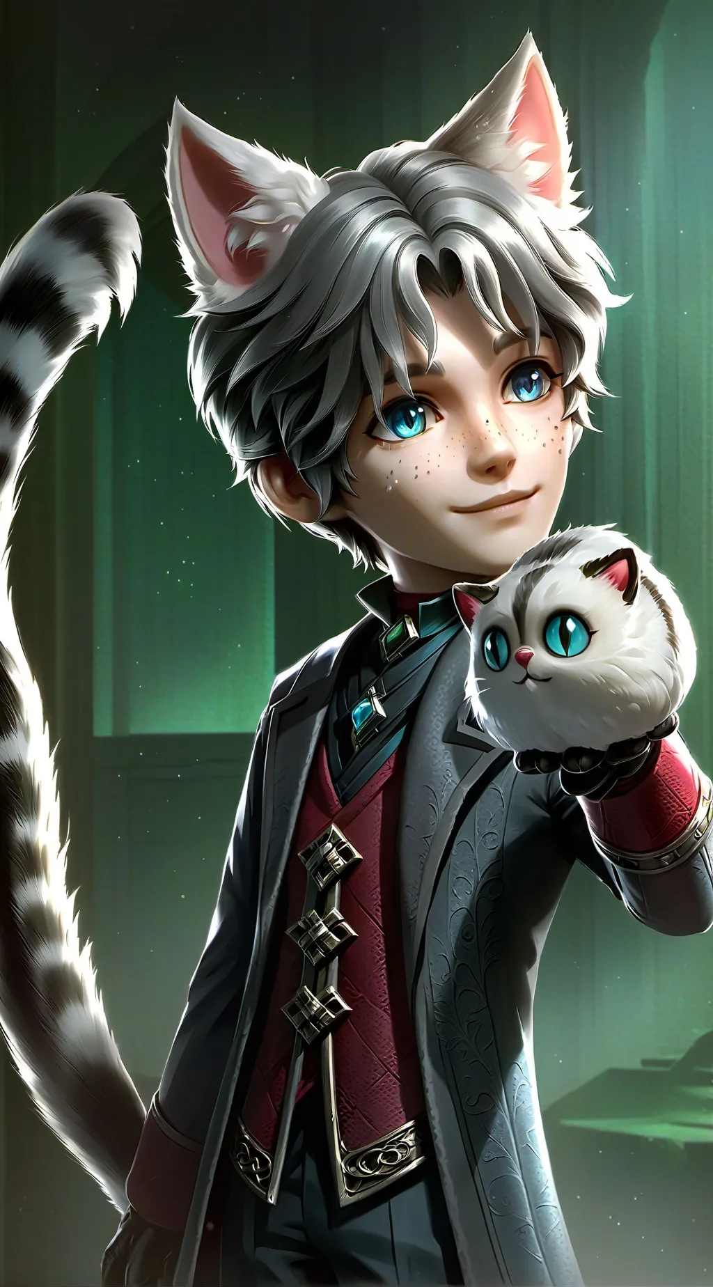 ai character: Dusty Speckled Spirit background