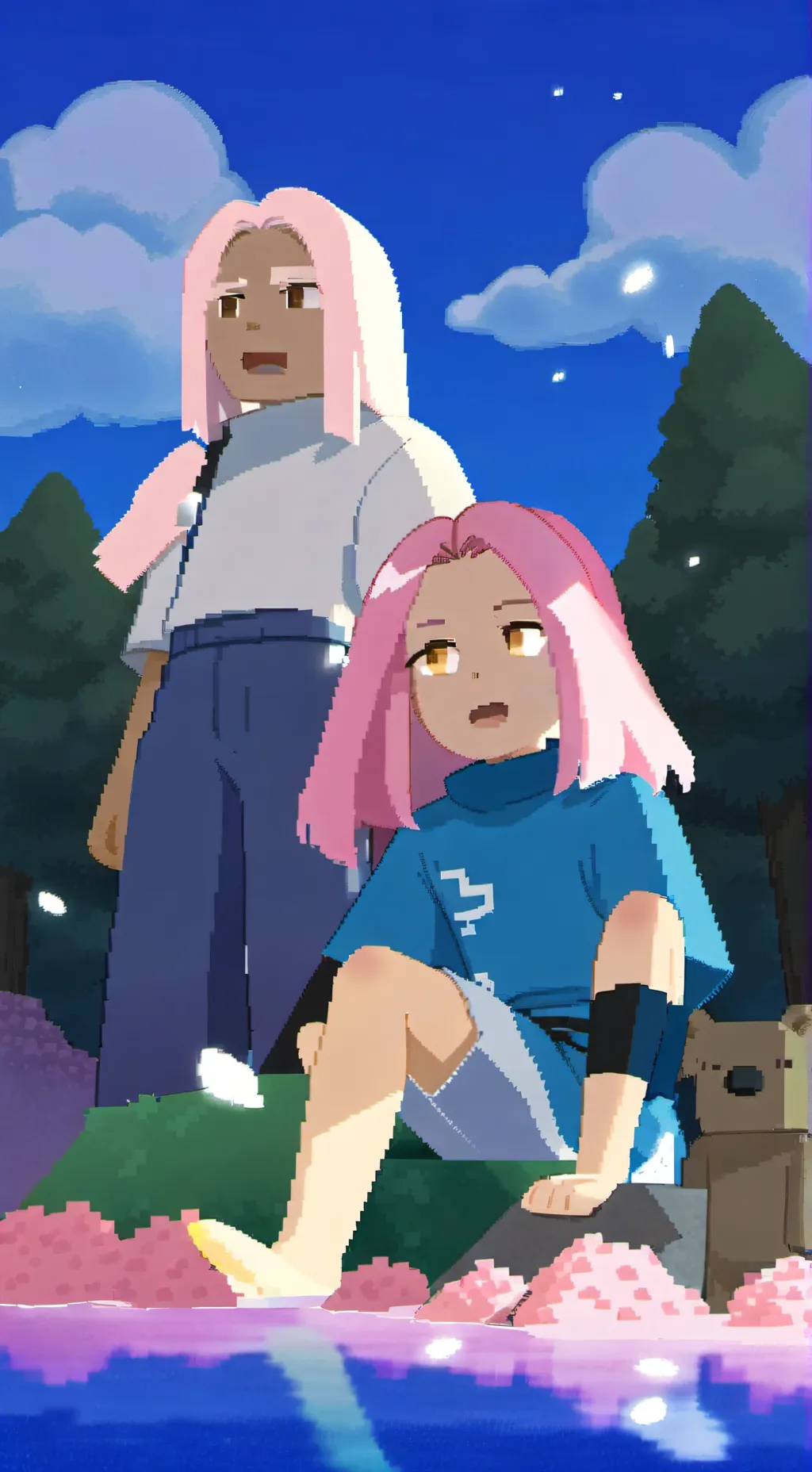 ai character: Luna background