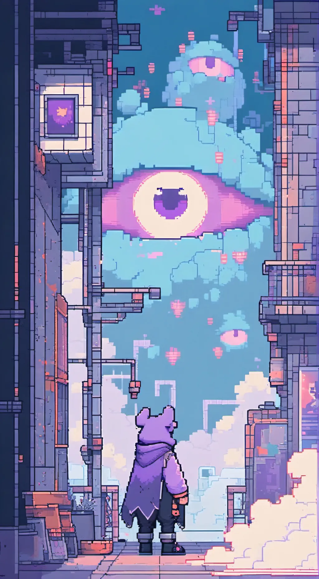 ai character: Mr. Glitch background
