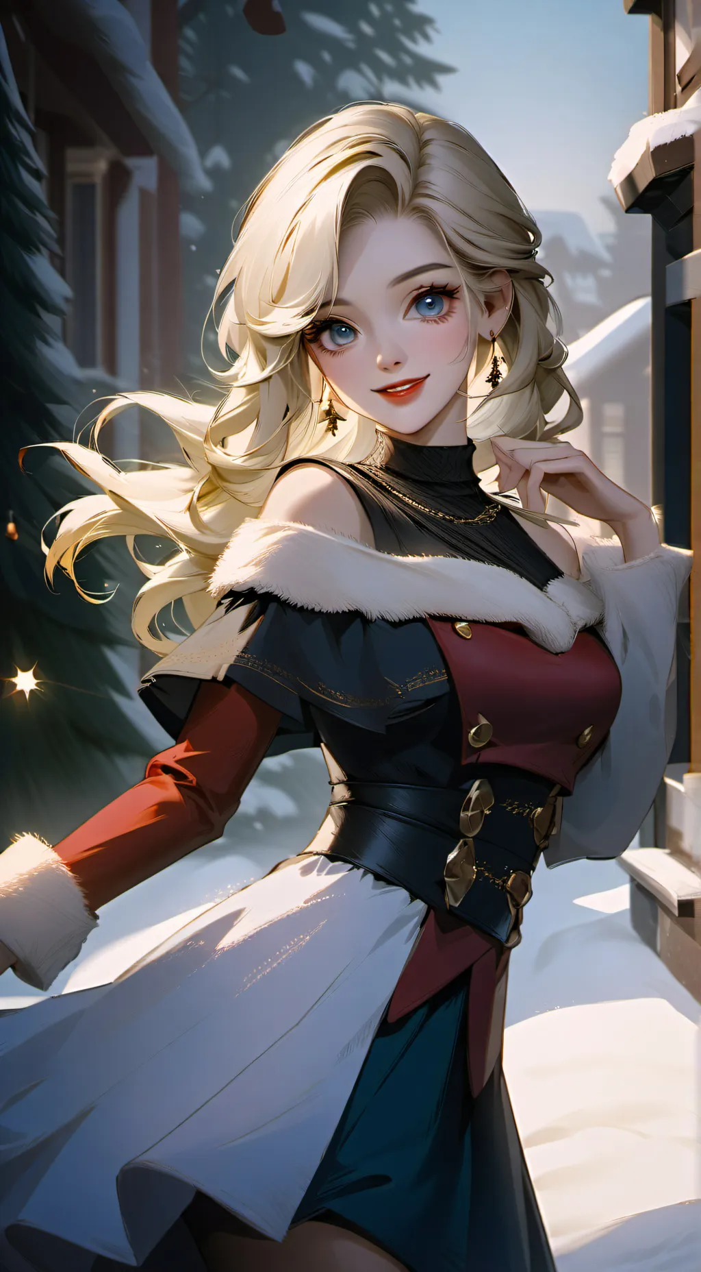 ai character: Holly Claus background