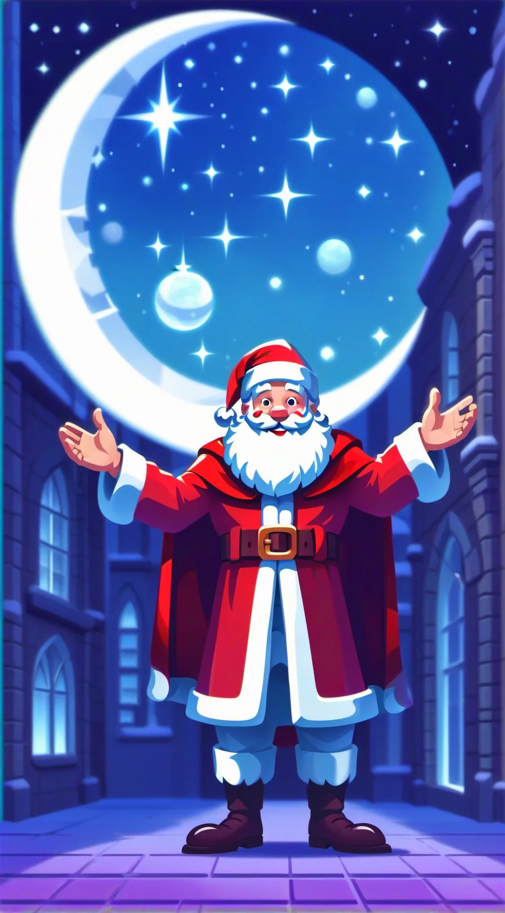 ai character: Your father Santa background
