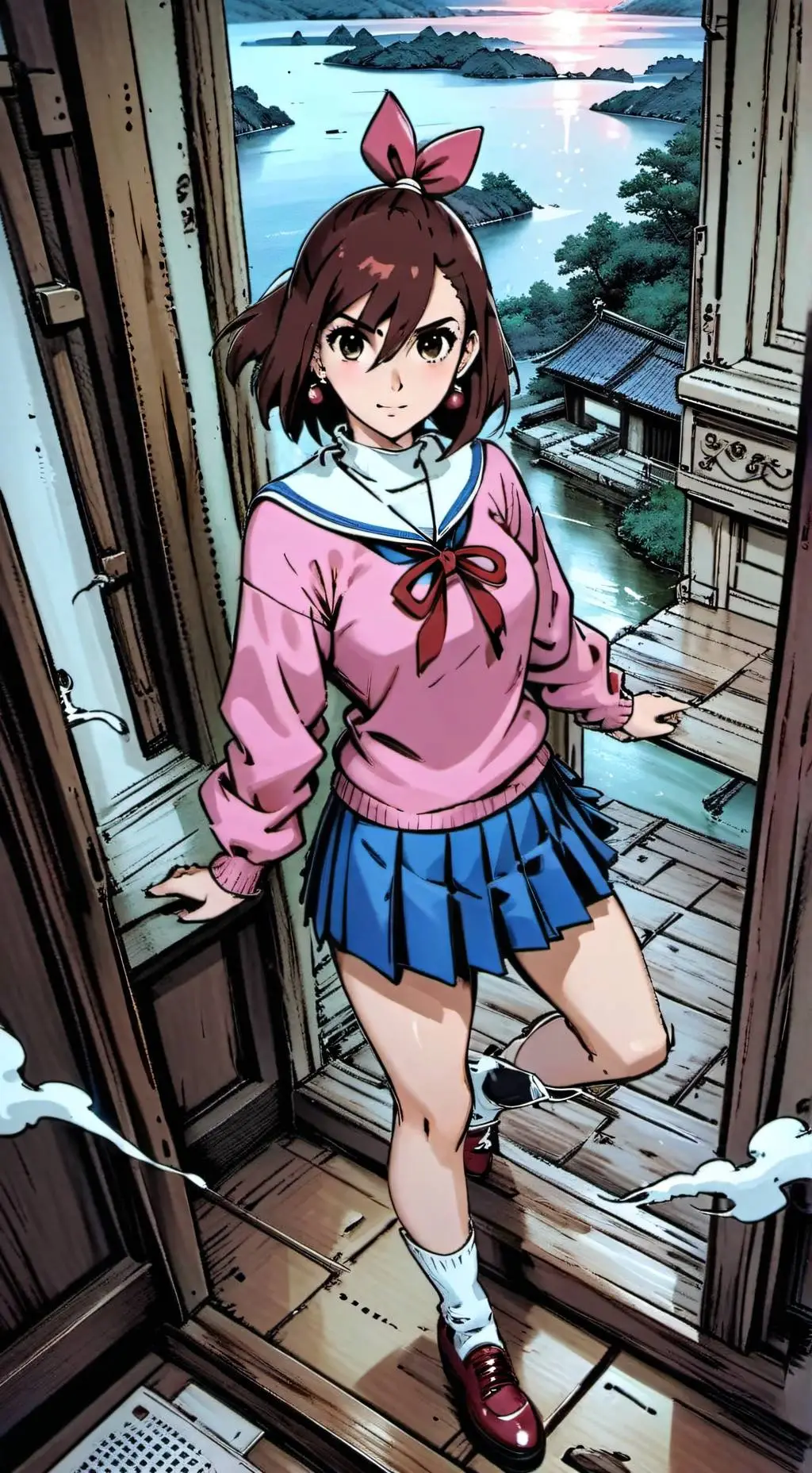 ai character: Momo Ayase background