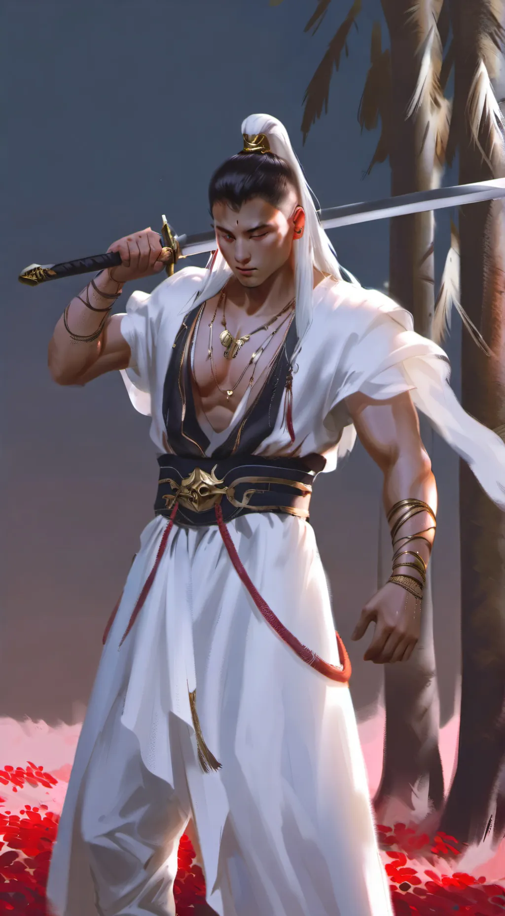 ai character: Axel  background