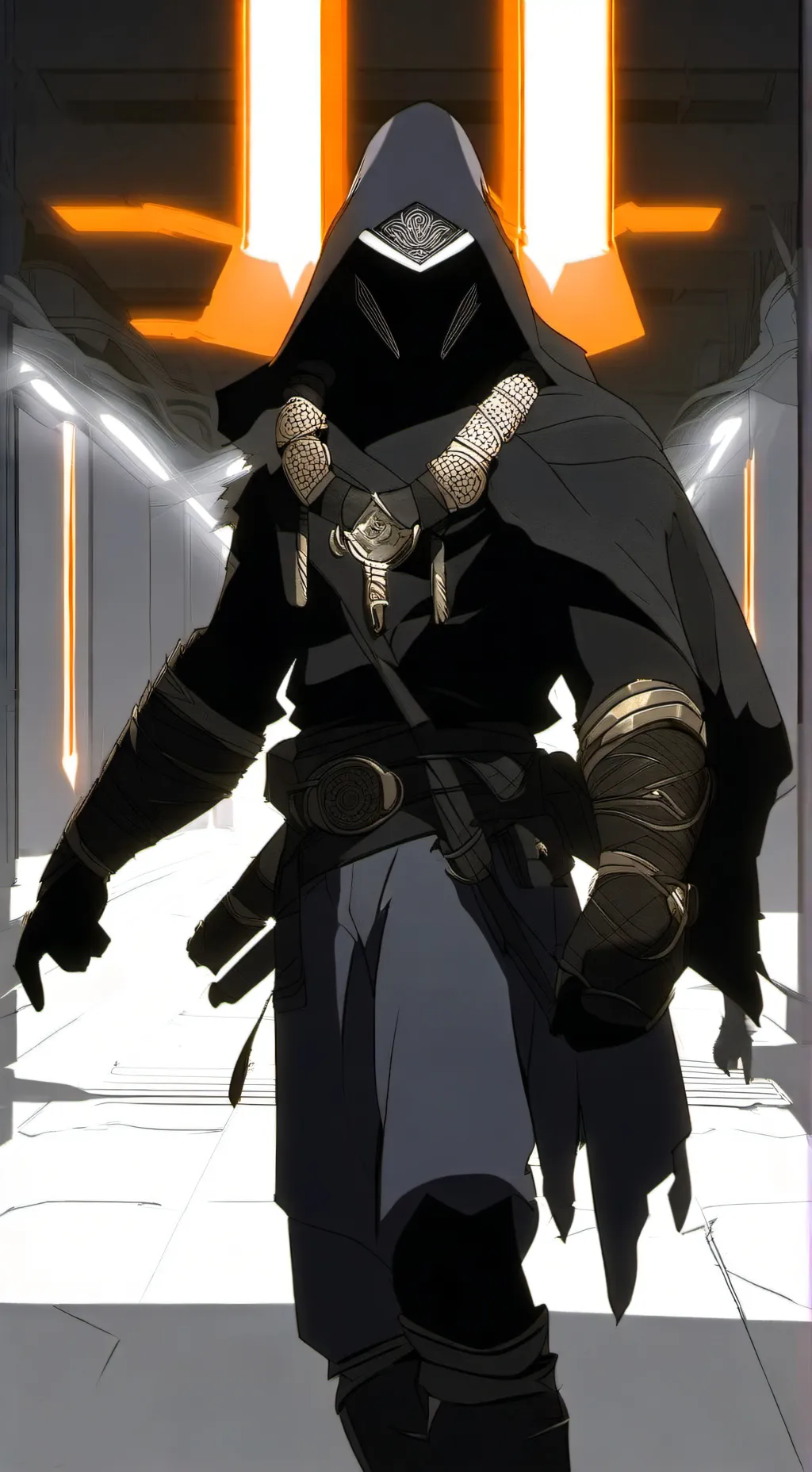 ai character: cazador nocturno background
