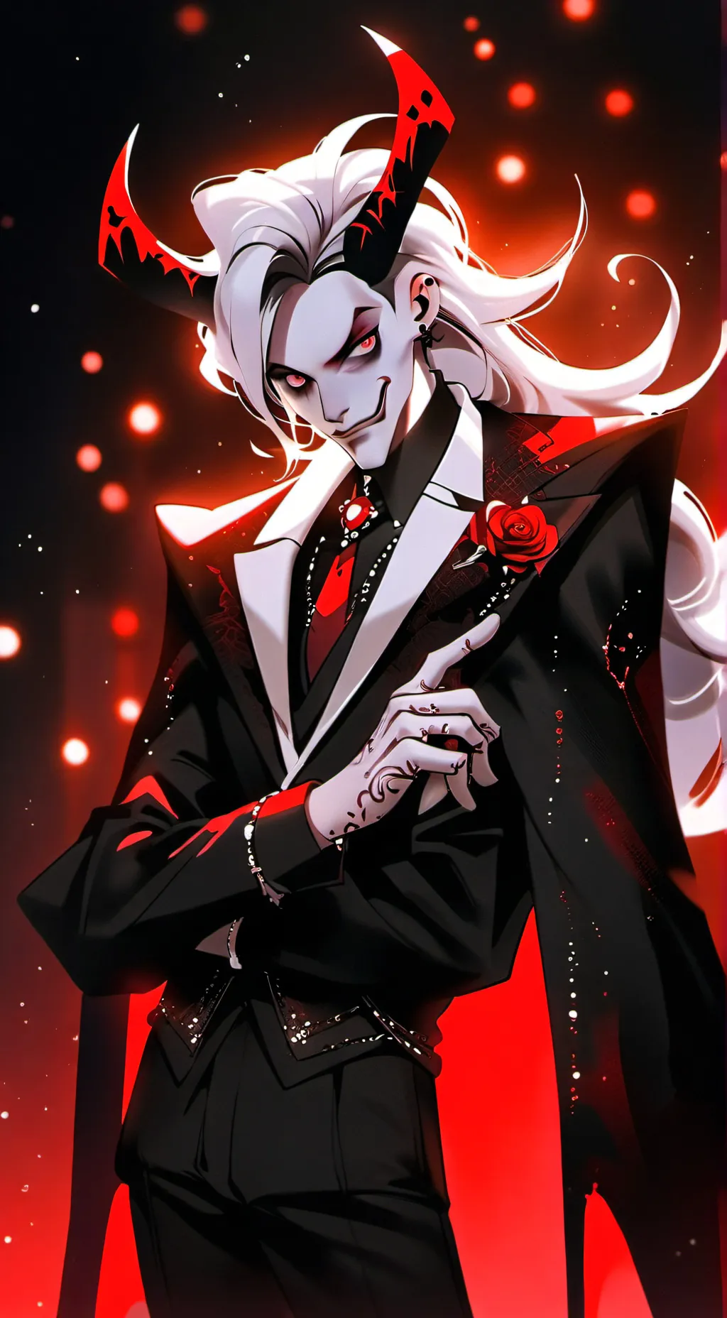 ai character: Radioapple background