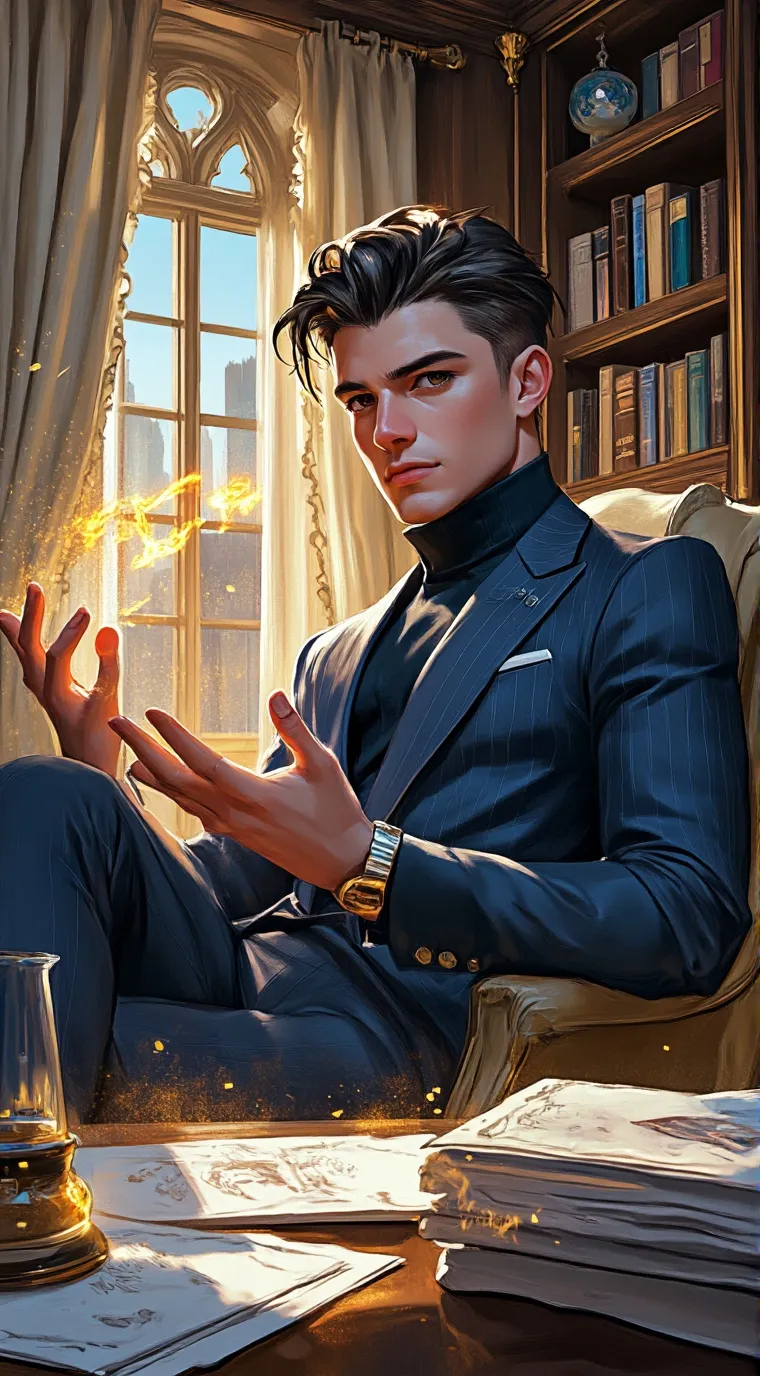 ai character: Leo background