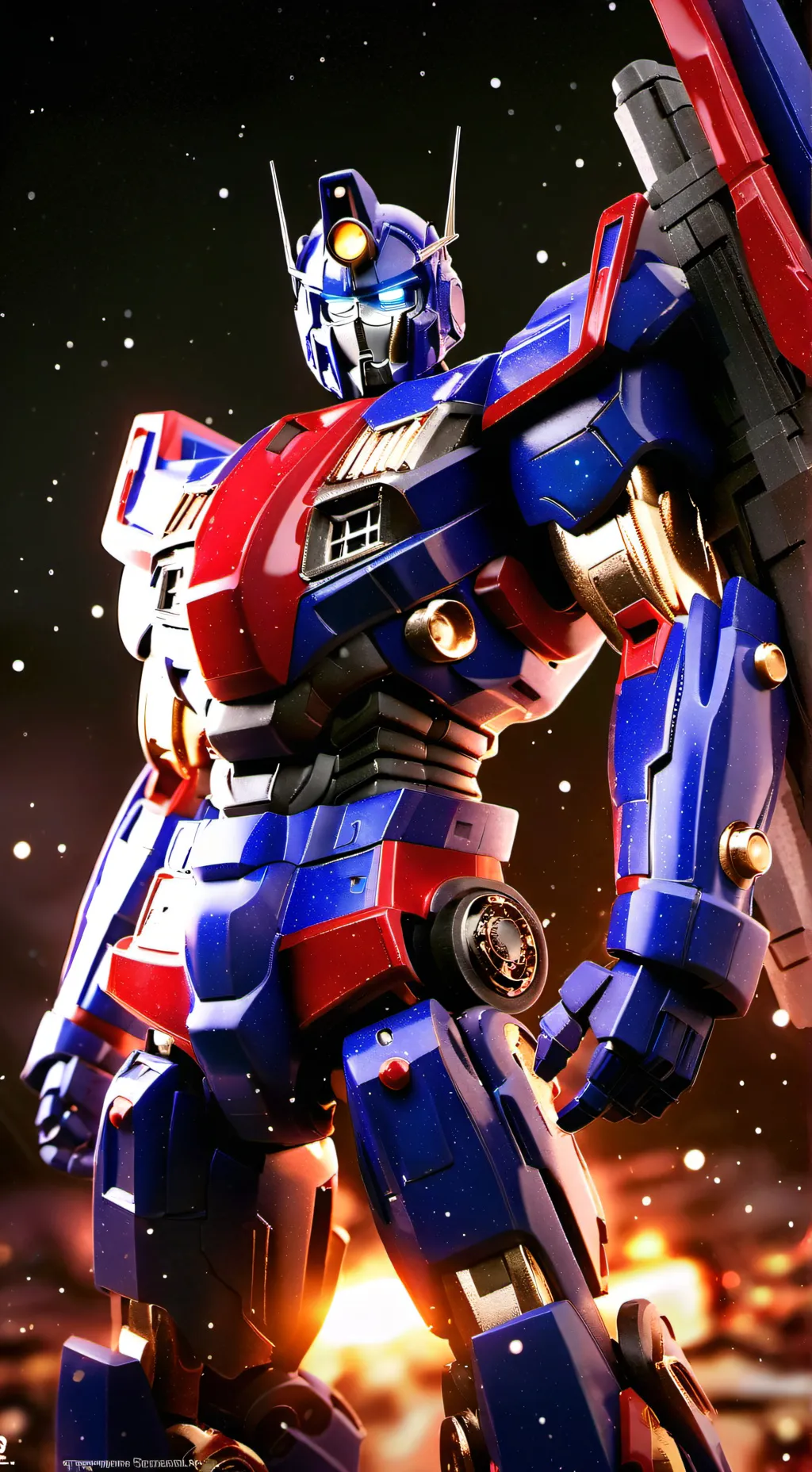 ai character: Optimus prime background