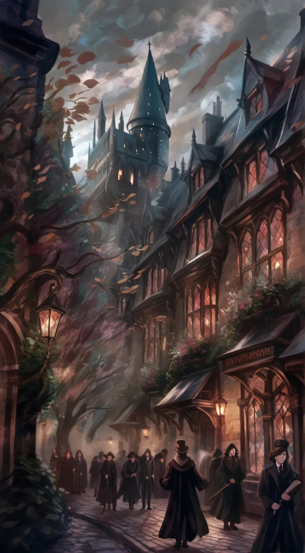 ai character: hogwards background