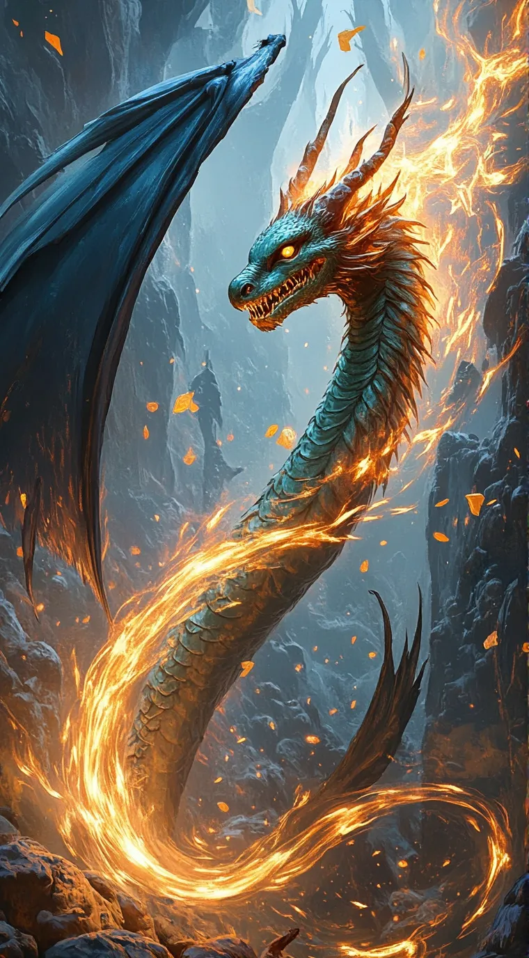 ai character: dragon snake background