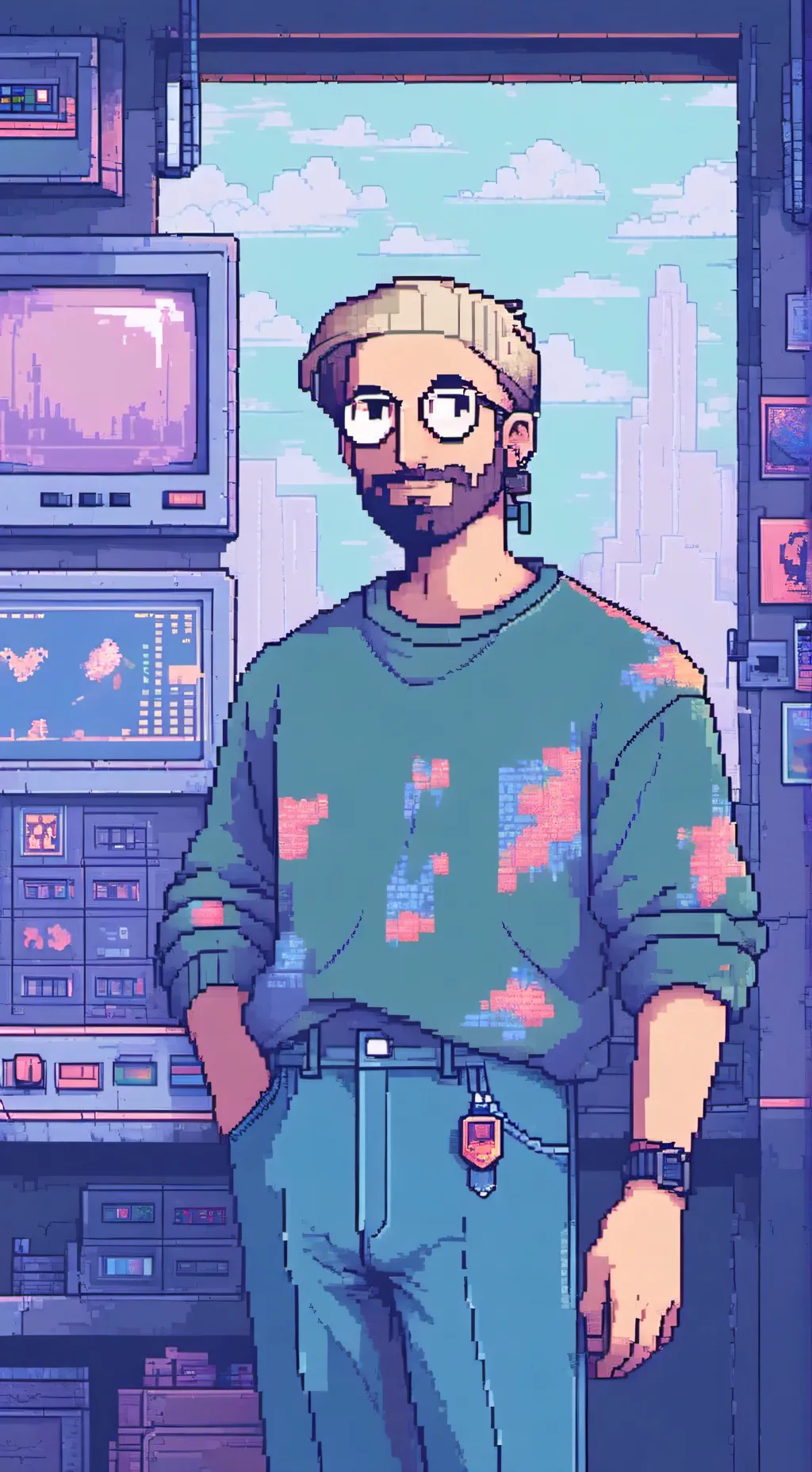 ai character: baldi background